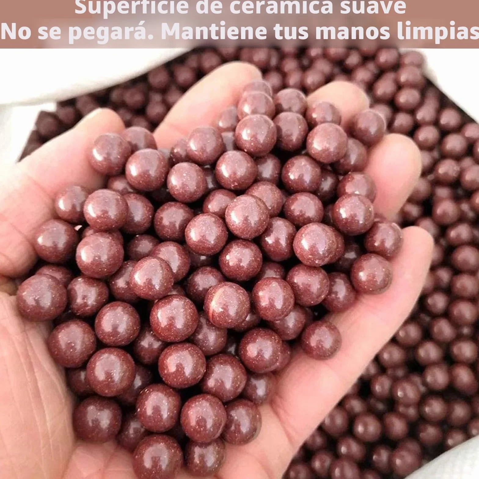 Bolas de Arcilla Dura 8,5 mm biodegradables munición para tirachinas 500 Unidades