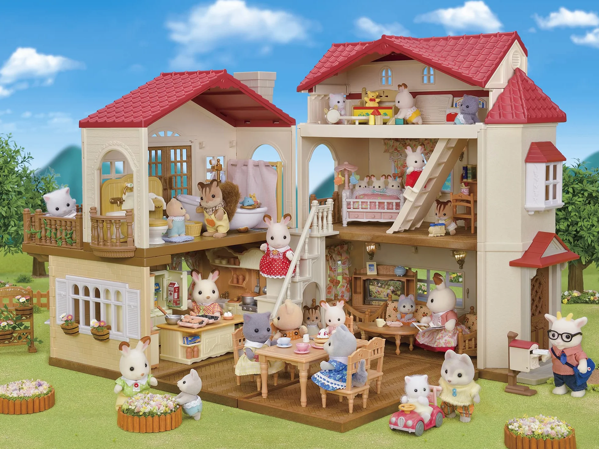 Sylvanian Families 5716 Casa con Luces - el ático secreto- Casa de Muñecas