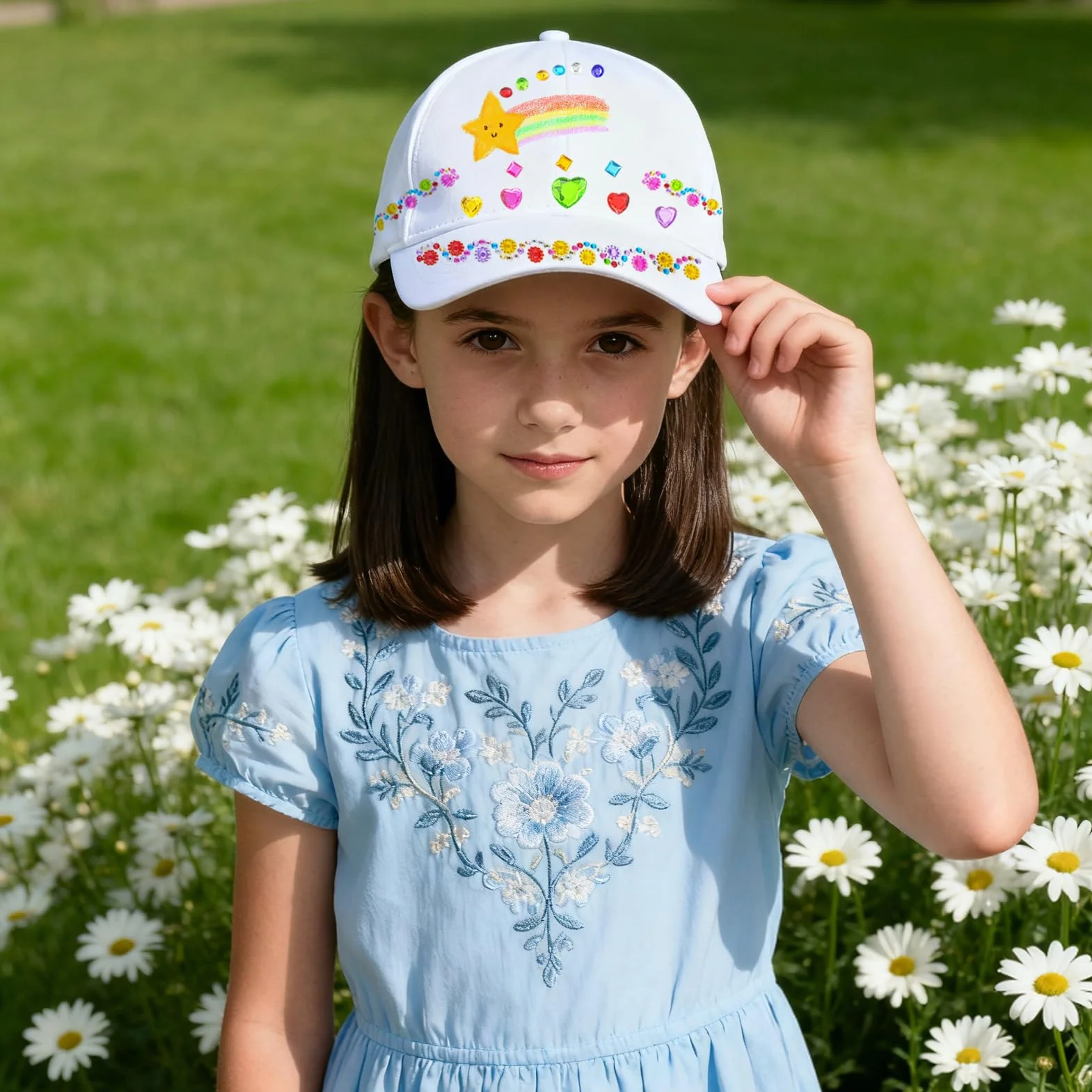 Gorras de Béisbol en Blanco para Niños DIY 6 Piezas