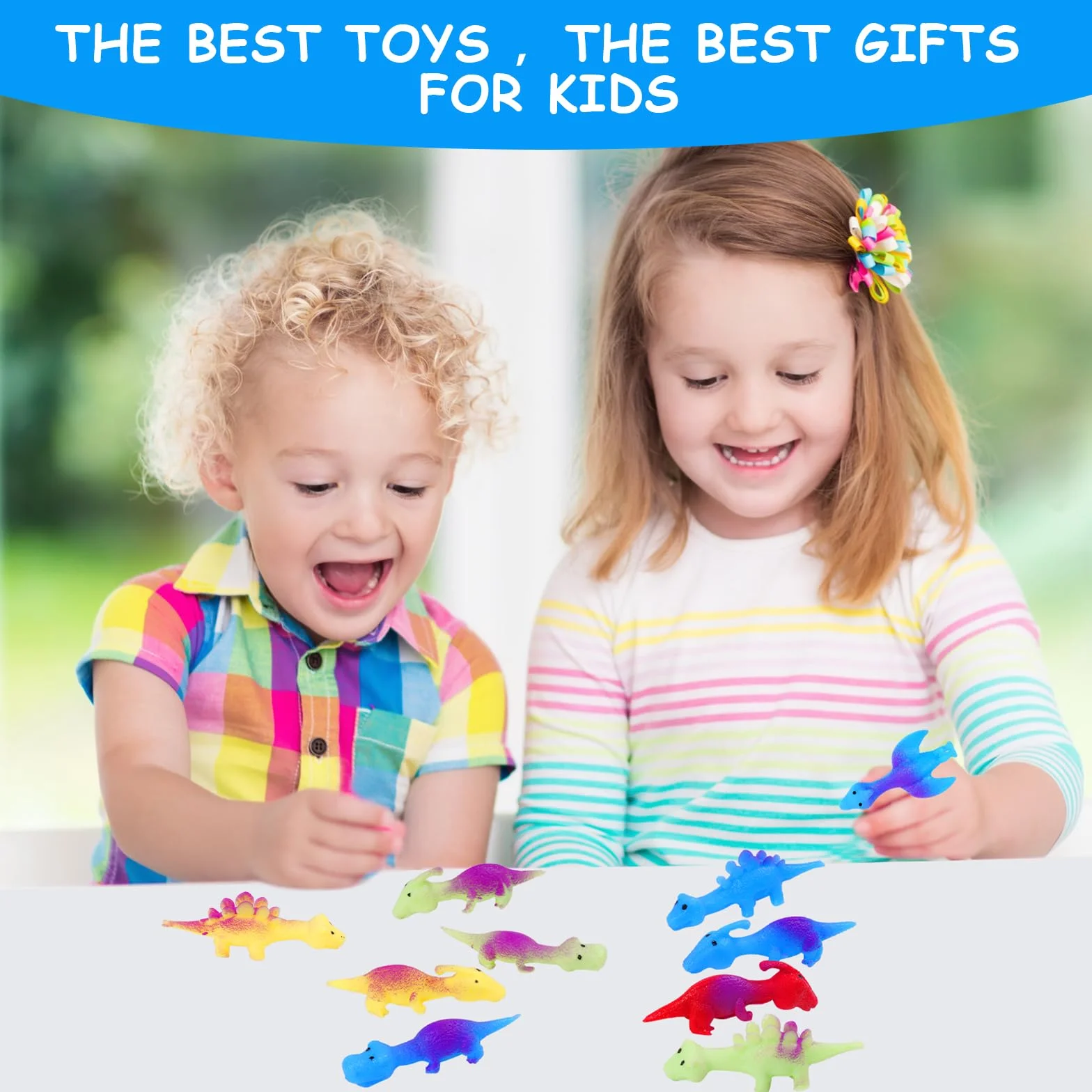 Ainiv Juguetes para Dedos de Dinosaurio Tirachinas, 10 Piezas Slingshot Dinosaur Finger Toys, Divertido Juguete Dinosaurio Tirachinas, Dinosaurios Juguetes para Niñas y Niños de 3 Años en Adelante