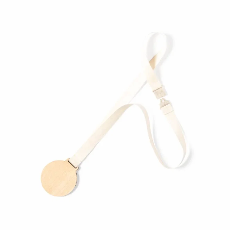 Medallas de Madera con Cordon de Algodon 10 Piezas