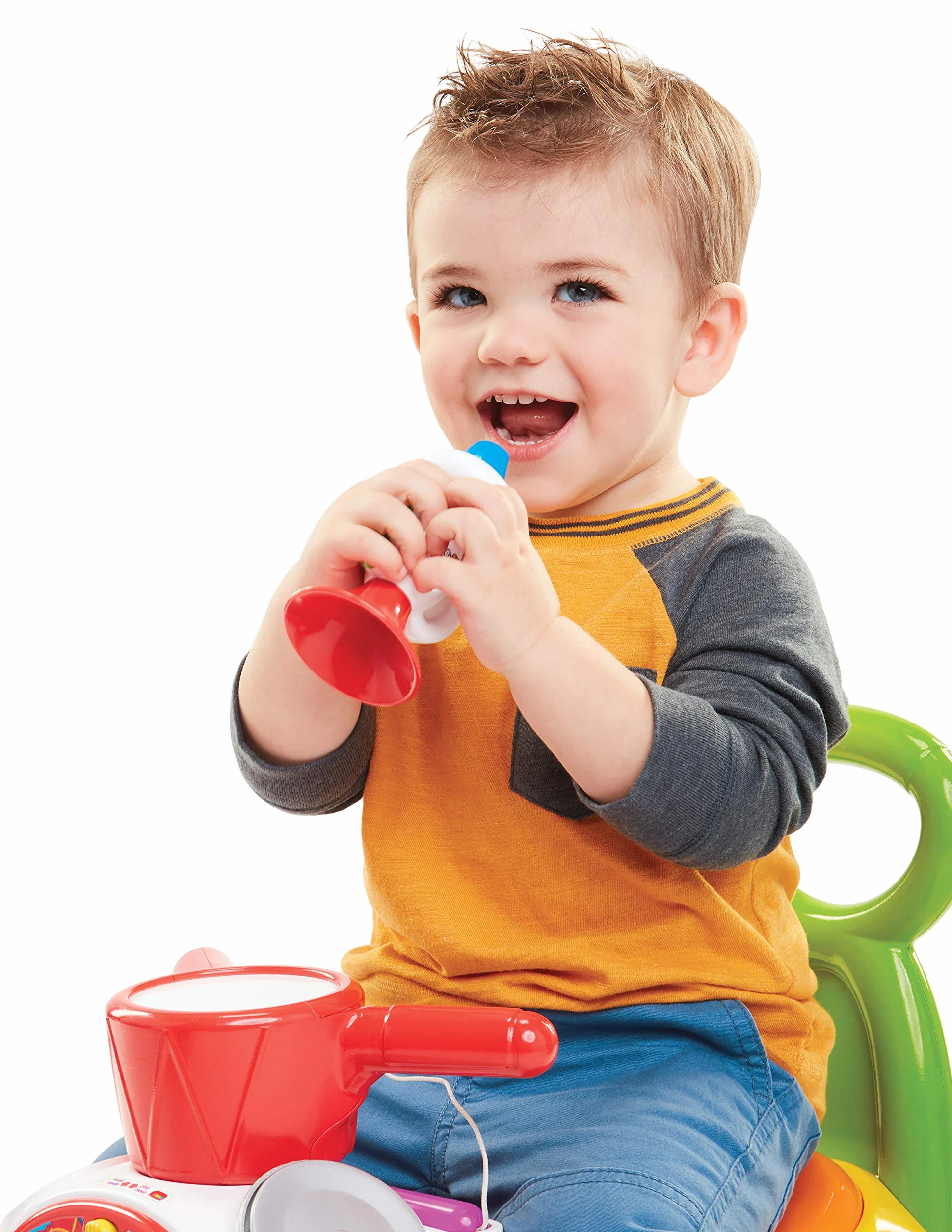 Fisher Price – Correpasillos Musical con Botones Interactivos – Correpasillos con Sonidos y Luces Incluidas – Ruedas Extra Anchas para una Mayor Estabilidad y Seguridad - para Bebes 1 Año +