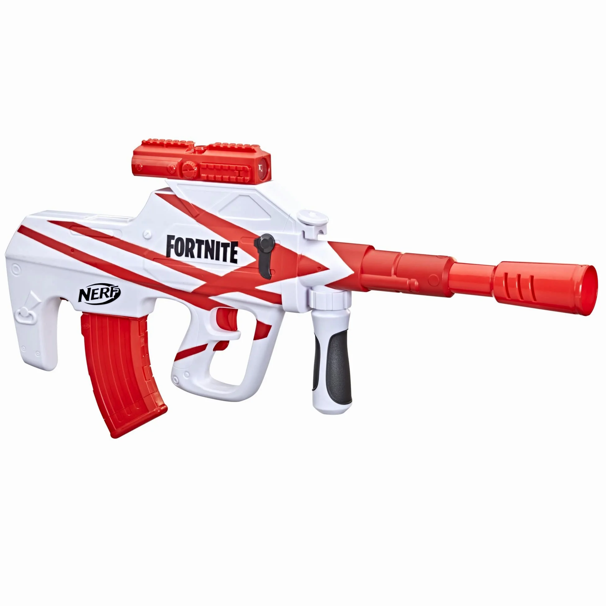 NERF Lanzador de dardos motorizado Fortnite B-AR, pintura de convergencia Fortnite, lanzador de 10 dardos, cargador de 10 dardos, 10 dardos F2344EU4 multicolor