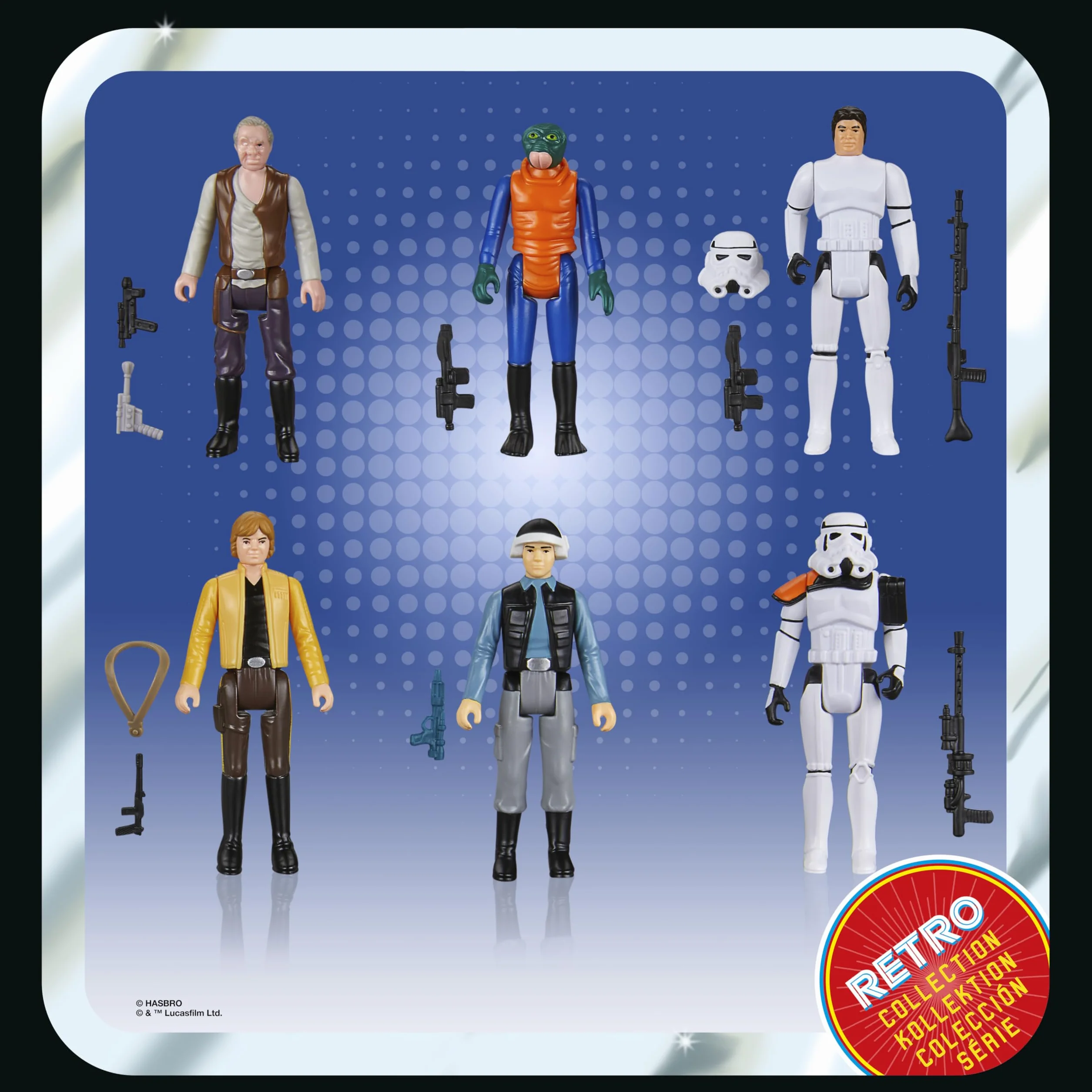 Hasbro Star Wars La Colección Retro Pack Múltiple de 6 Figuras de Acción de 9,5 cm