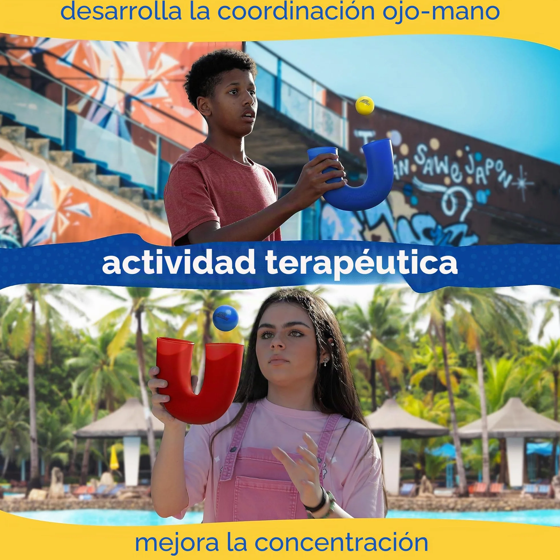 Pindaloo Juguete de Habilidad Malabares para Niños Adolescentes y Adultos Interior y Exterior