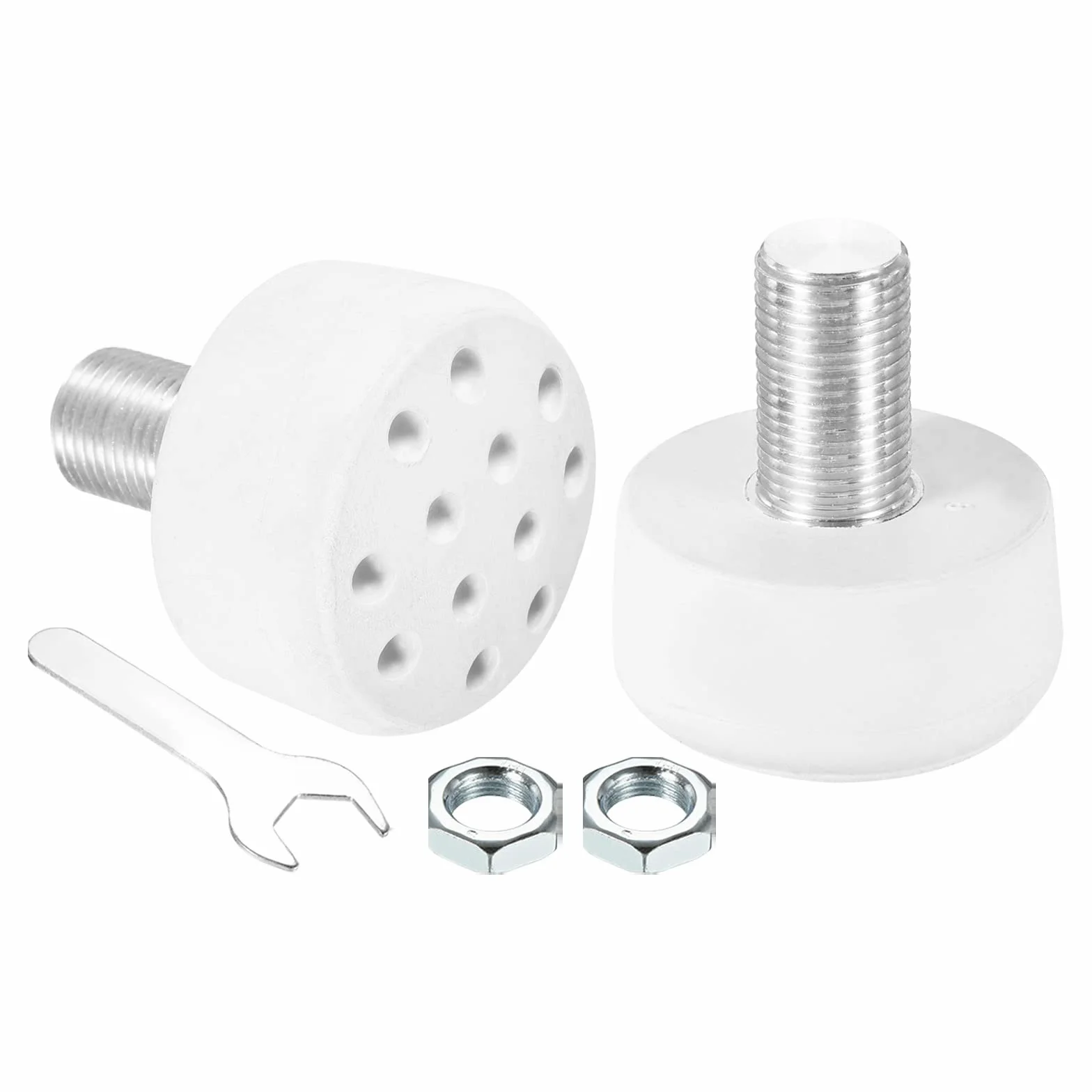 PATIKIL Topes de punta para patines con pernos, bloque de tapones de freno de goma 82A para patines de ruedas