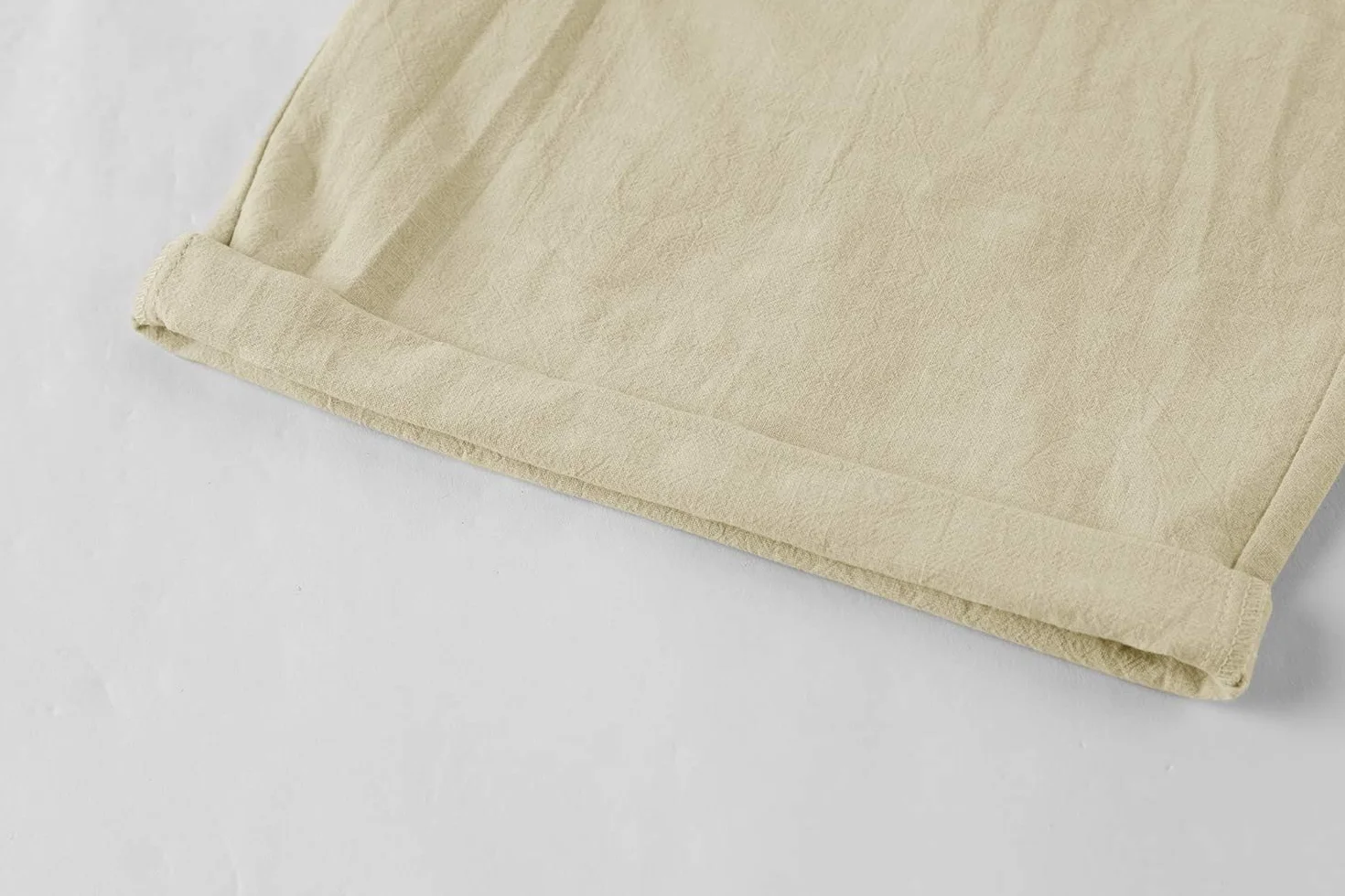 Pantalones cortos de lino para hombre Runcati, bermudas elásticos ligeros con 2 bolsillos