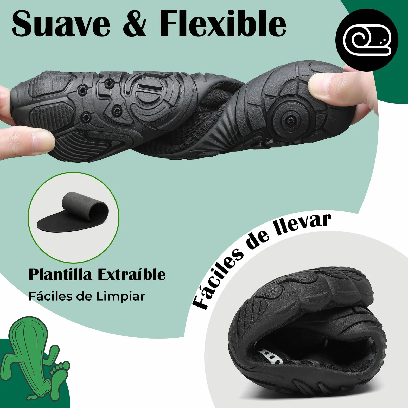 Mishansha Zapatos de Agua Hombre Mujer Secado Rápido Calzado Surf Acuáticos Deporte 36-46 EU