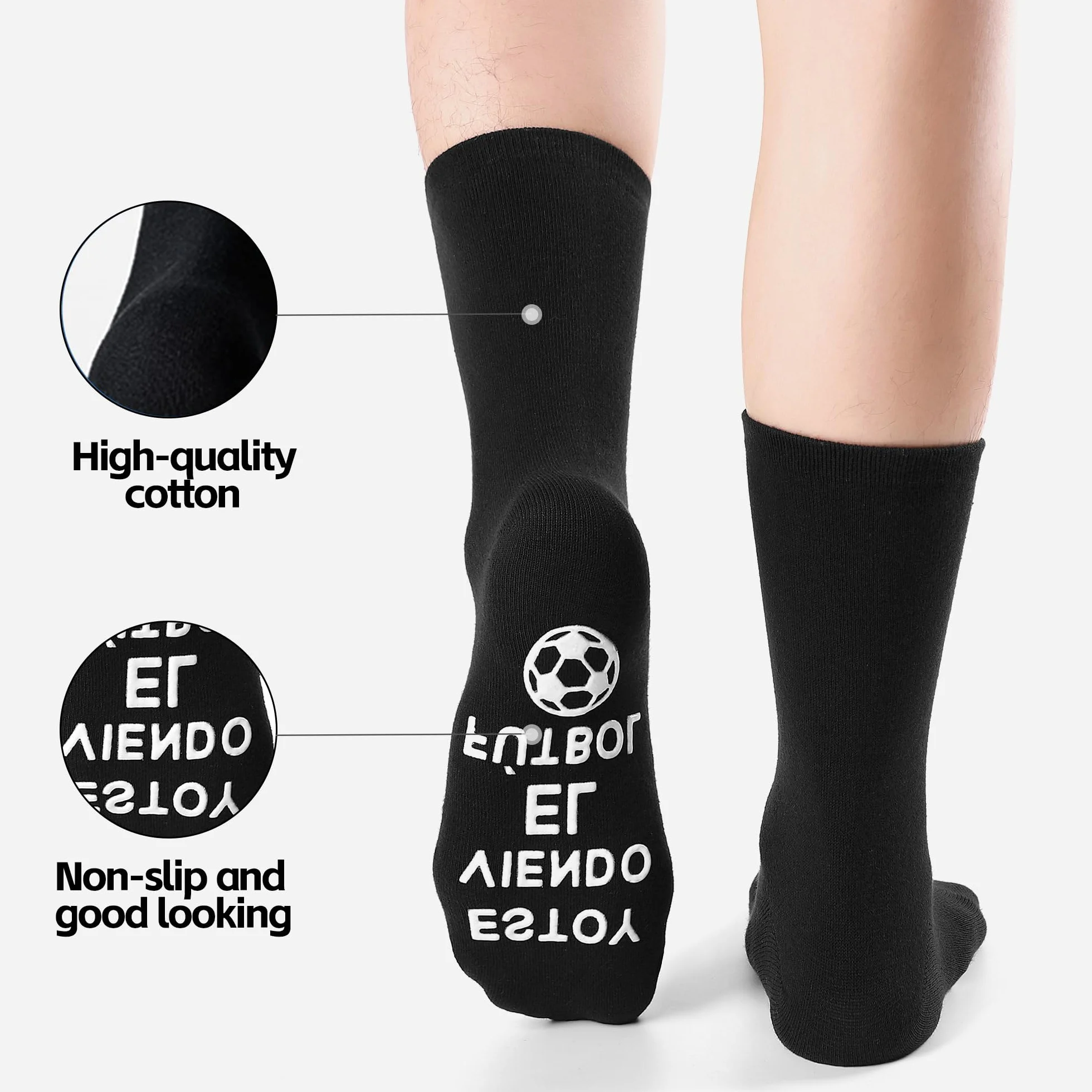 BONANGEL Calcetines Hombre Algodón 39-46 Antideslizantes Regalo