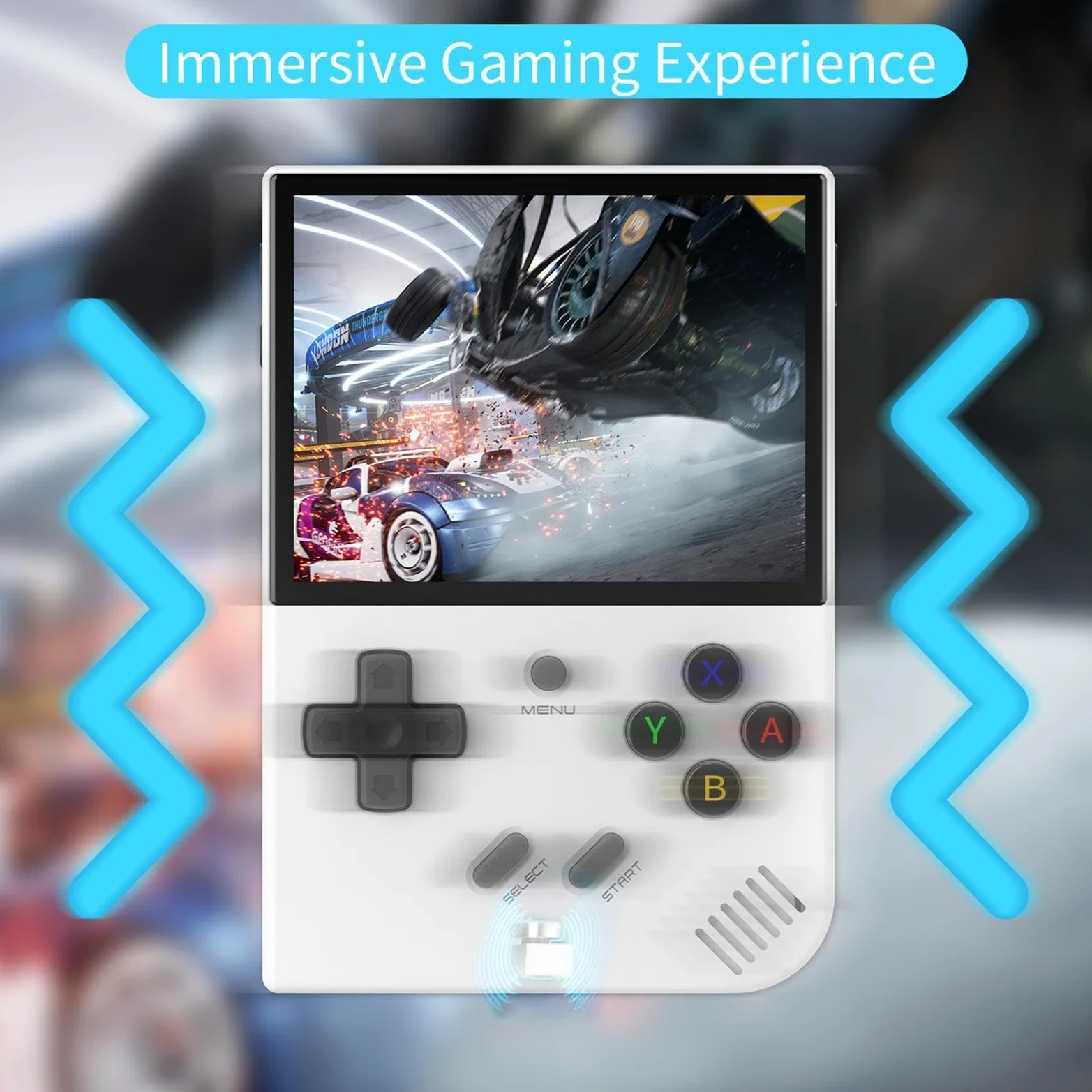 Consola de Juegos portátil RG35XX Plus,Consola de Juegos RG35XX Plus | Reproductor de vídeo portátil de Bolsillo | Jugador del Juego de WiFi de la Pantalla de 3.5-Inch IPS con la batería de