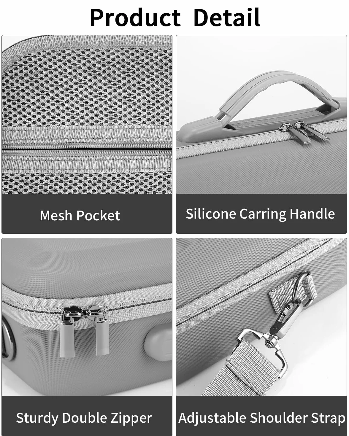 Bolsa para dji Neo Drone, Estuche Funda de Transporte, Bolsa de Almacenamiento Rígido Protectora para dji Neo Drone, Controlador y Accesorios，Gris
