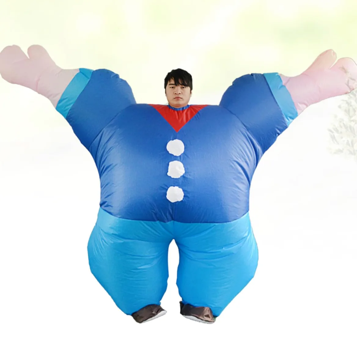 Abaodam 2 Piezas Disfraz Inflable de Cuerpo Completo para Hombre Material de Poliéster y Diseño Llamativo Adecuado para Fiestas y Espectáculos de Escenario