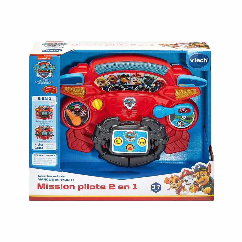 VTech Patrouille Pat Patrulla Canina-Misión Piloto, Color Rojo, tamaño estándar (542705)