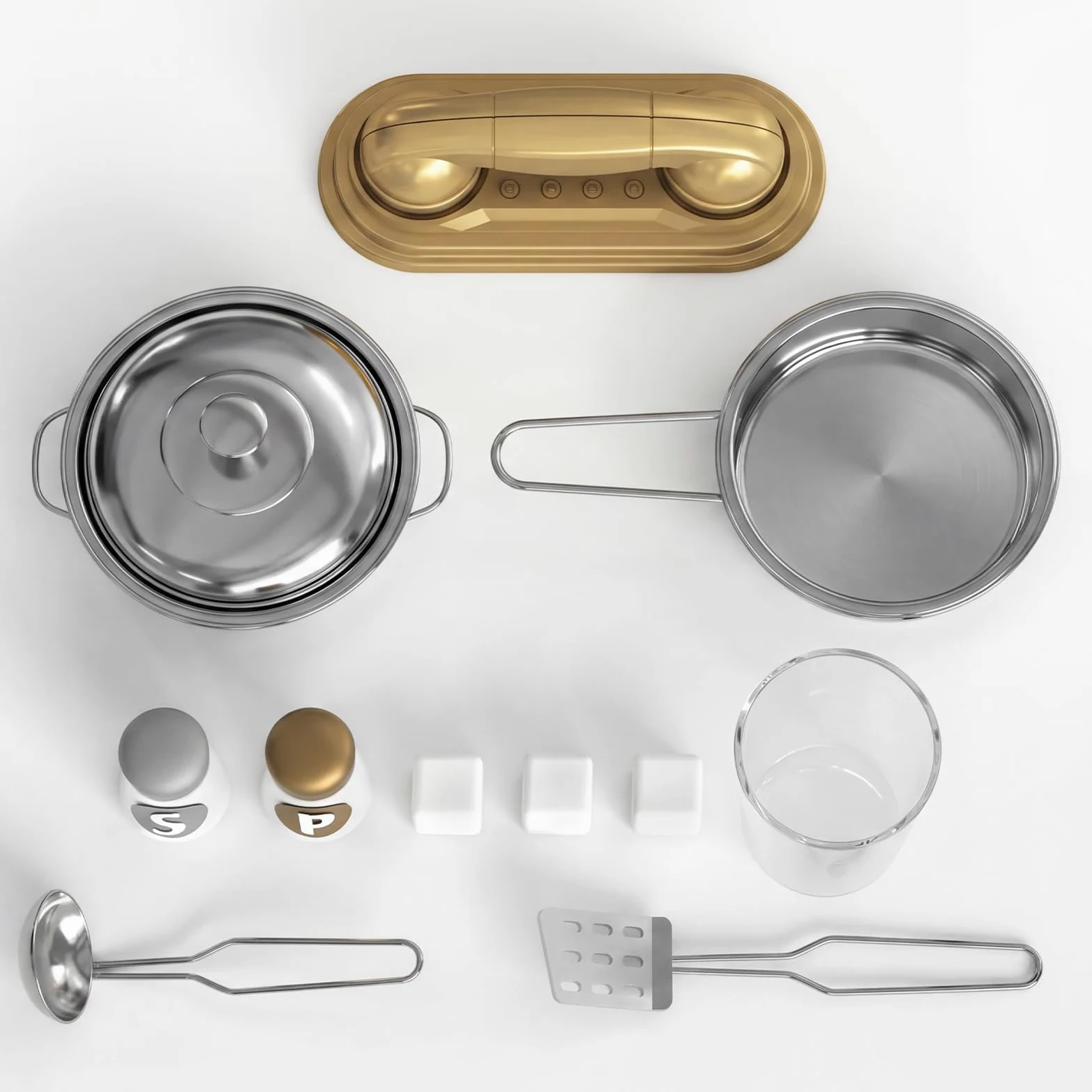 Cocina Juguete para Niños, Cocinita Infantil con Sonido Fogón Grifo Fregadero Microondas Reloj Máquina de Hielo y Accesorios de Cocina, Cocinita de Madera Infantil y 3 Años +, Educativo Imitación