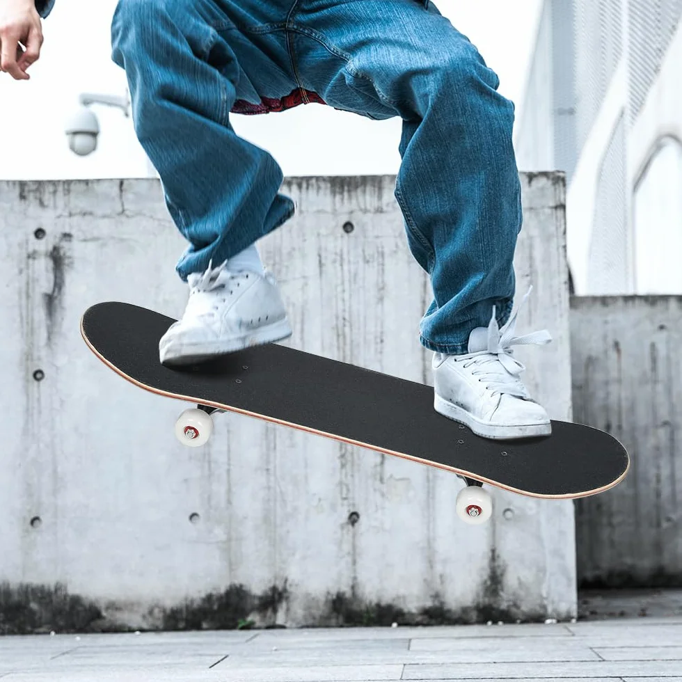 Skate Completo Monopatín Principiantes Estrellado Ruedas PU - Skateboard Niño, Monopatín Niños Patinete Rodamientos Penny Board Adulto Adolescente Joven