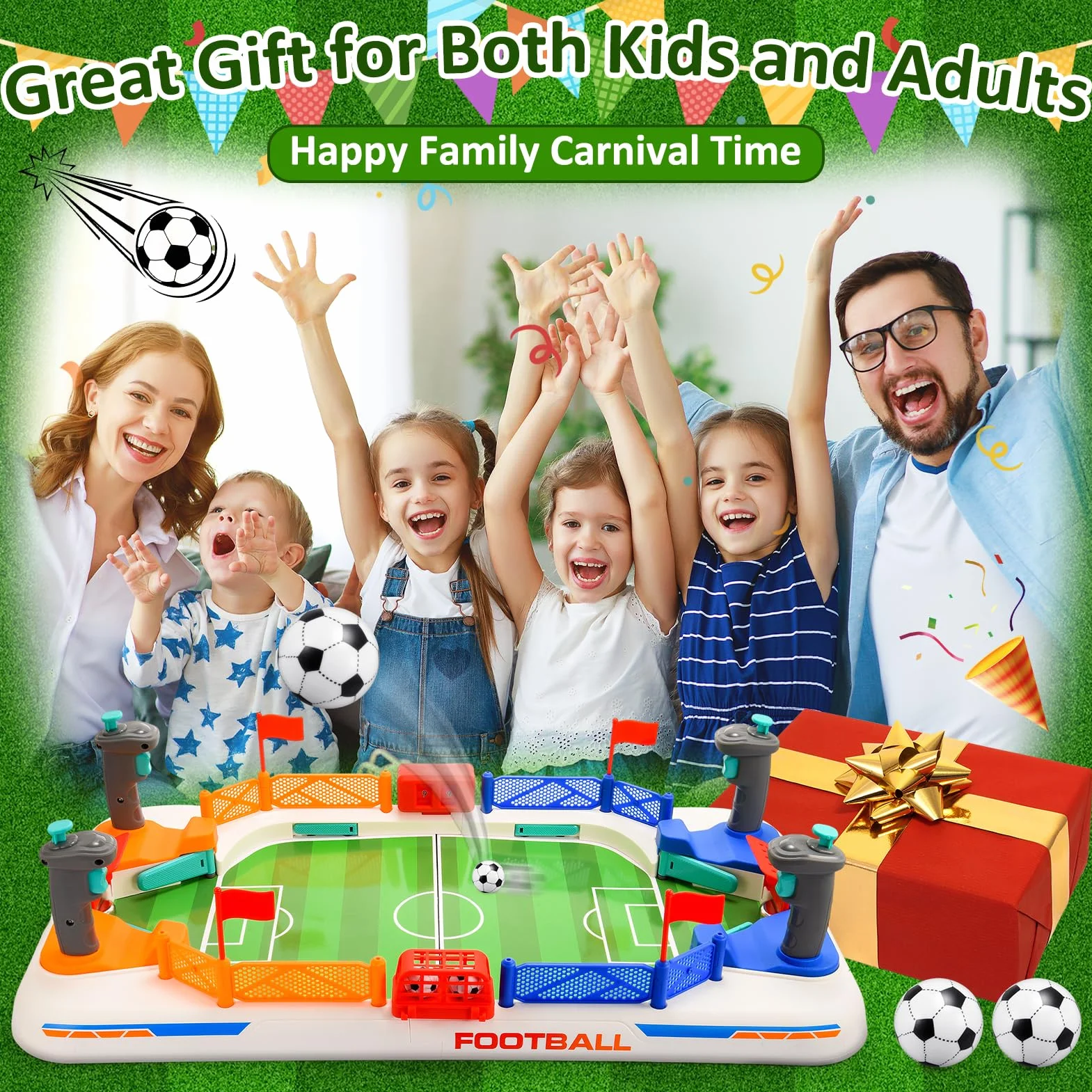 Mini Futbolín Juguetes Niños 4-11 Años Juegos de Mesa Regalo Copa del Mundo 2026