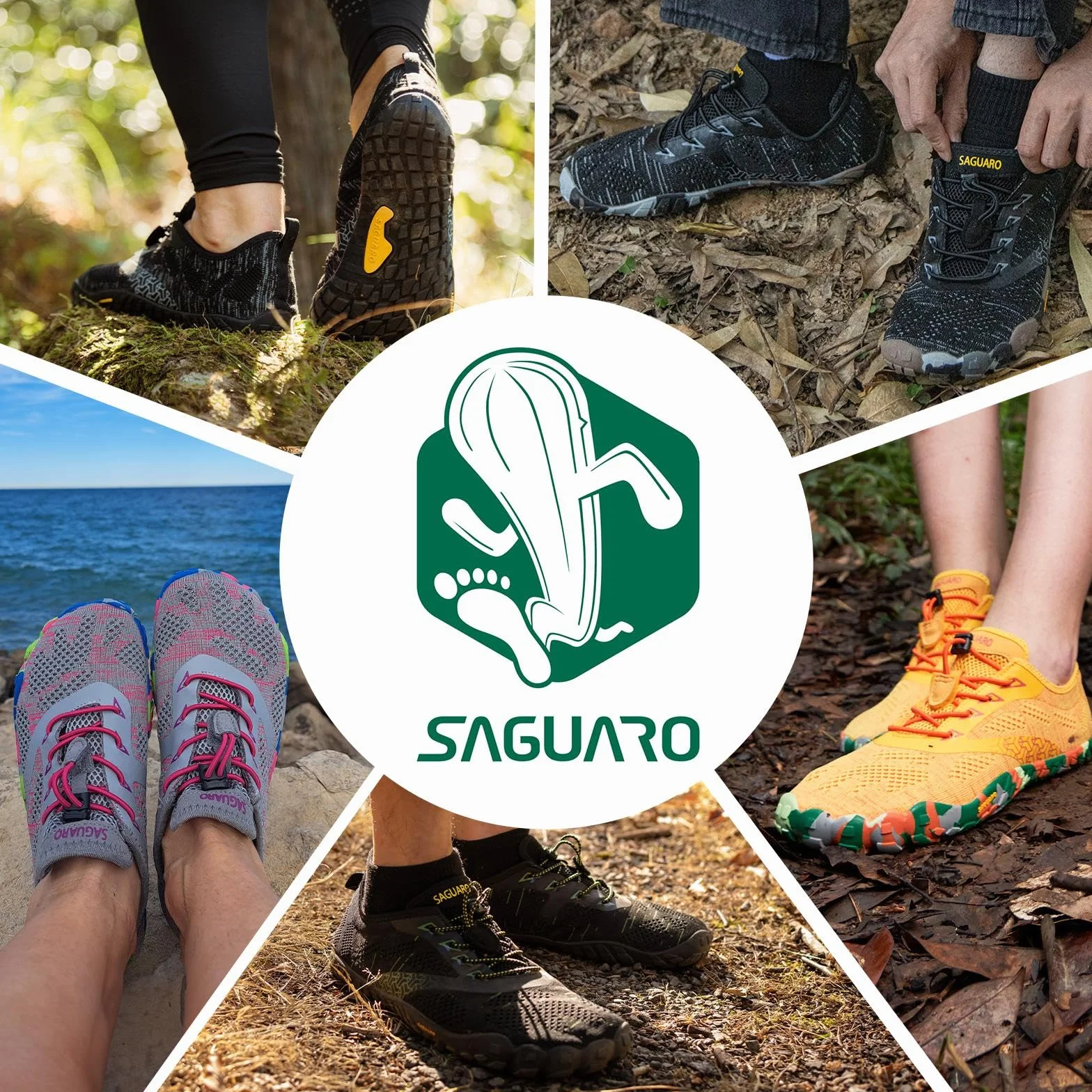 SAGUARO Zapatillas Ligeras Flexibles para Exterior Interior Unisex Adulto
