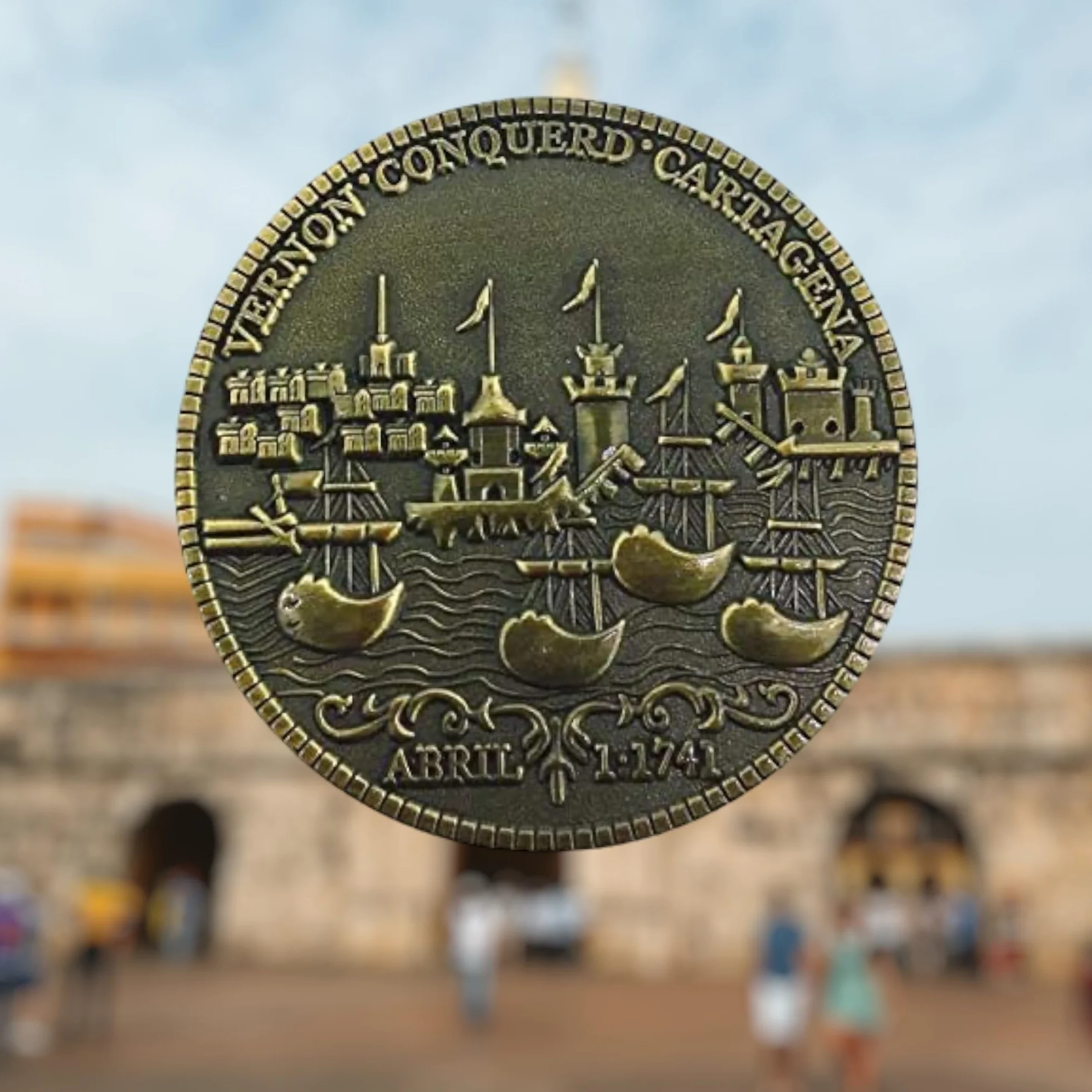 Moneda Blas de Lezo Replica Original 1741 | Monedas Coleccionables Únicas Para Regalos Exclusivos y Originales o Para Coleccionistas | Hobbies, Entretenimiento Para Todas Las Edades