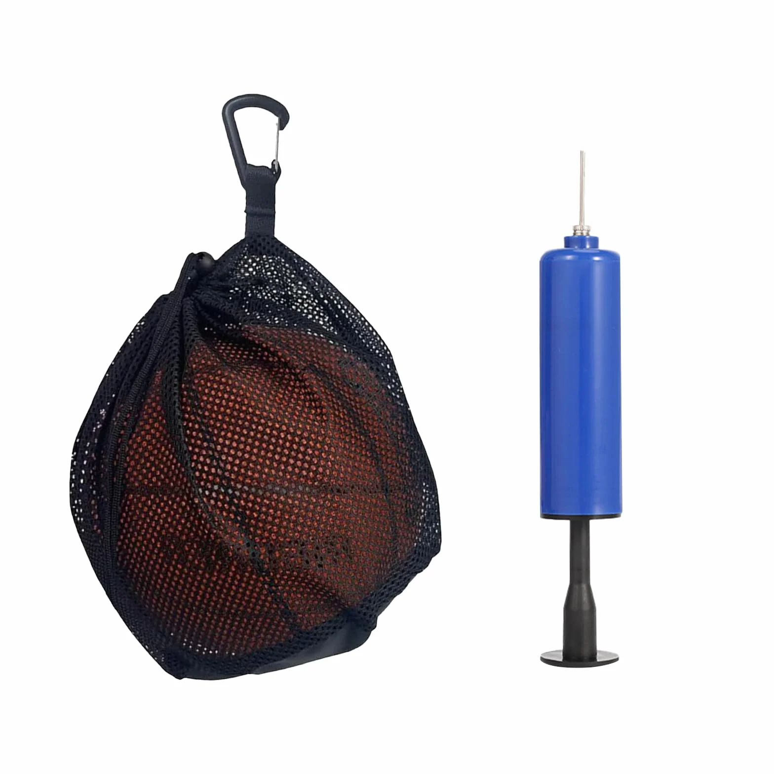 Mochila Red para Balón de Fútbol Talla 5 con Bomba de Aire y Aguja, Bolsa Plegable Deportiva