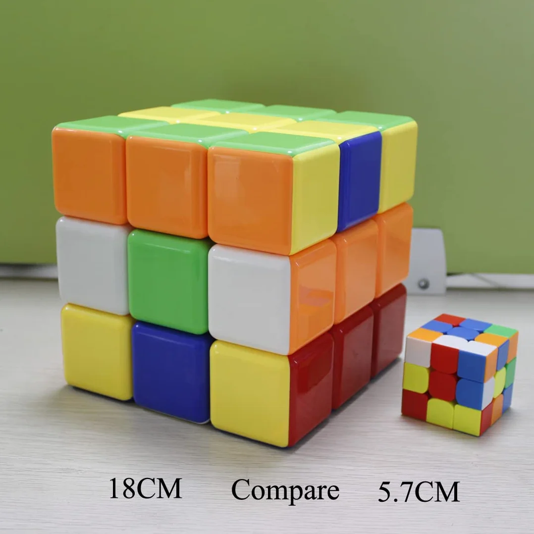 FunnyGoo Heshu 3x3x3 Speed Puzzle Magic Cube 18cm Stickerless