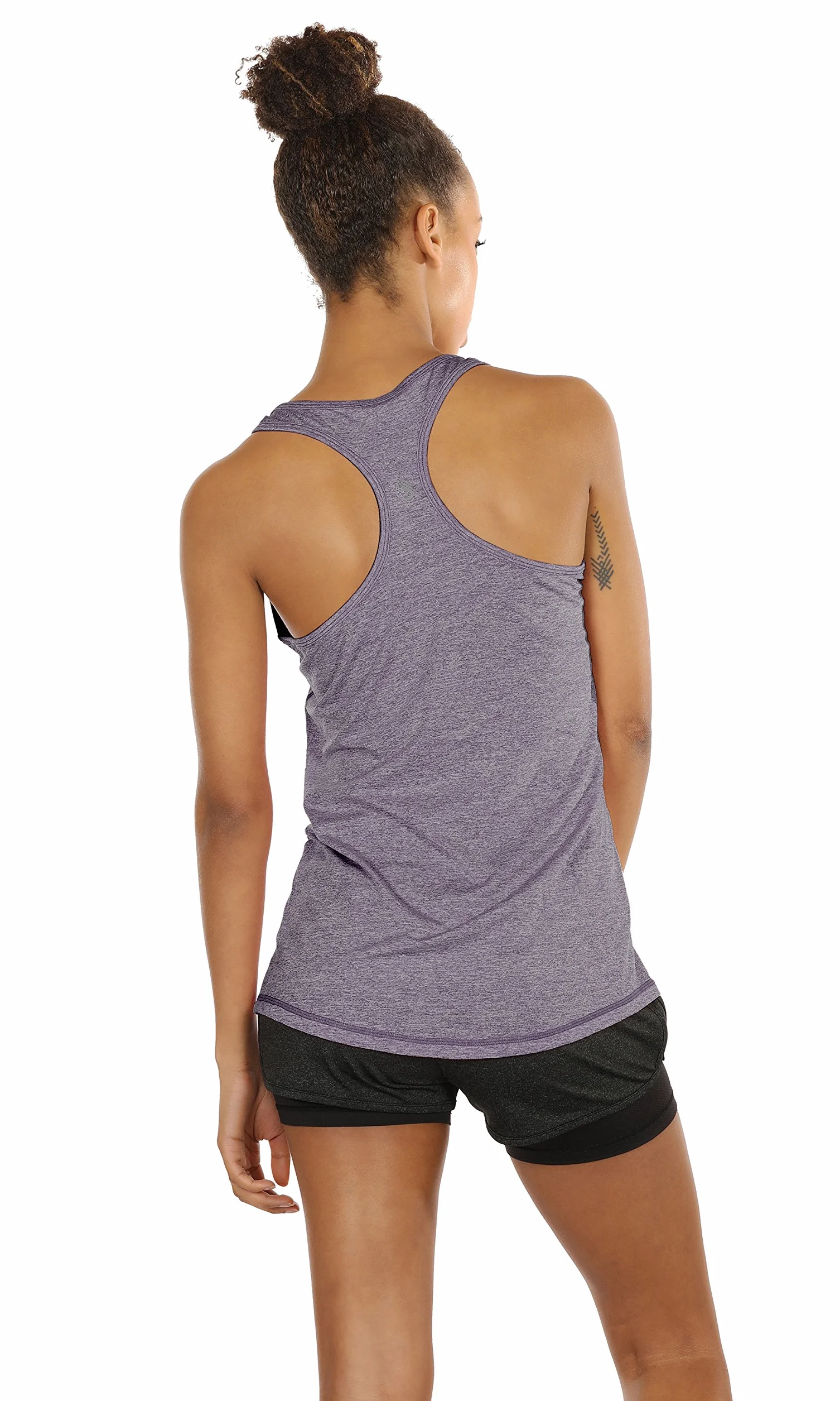 icyzone Camiseta de Tirantes Fitness Deportiva Mujer Pack de 3