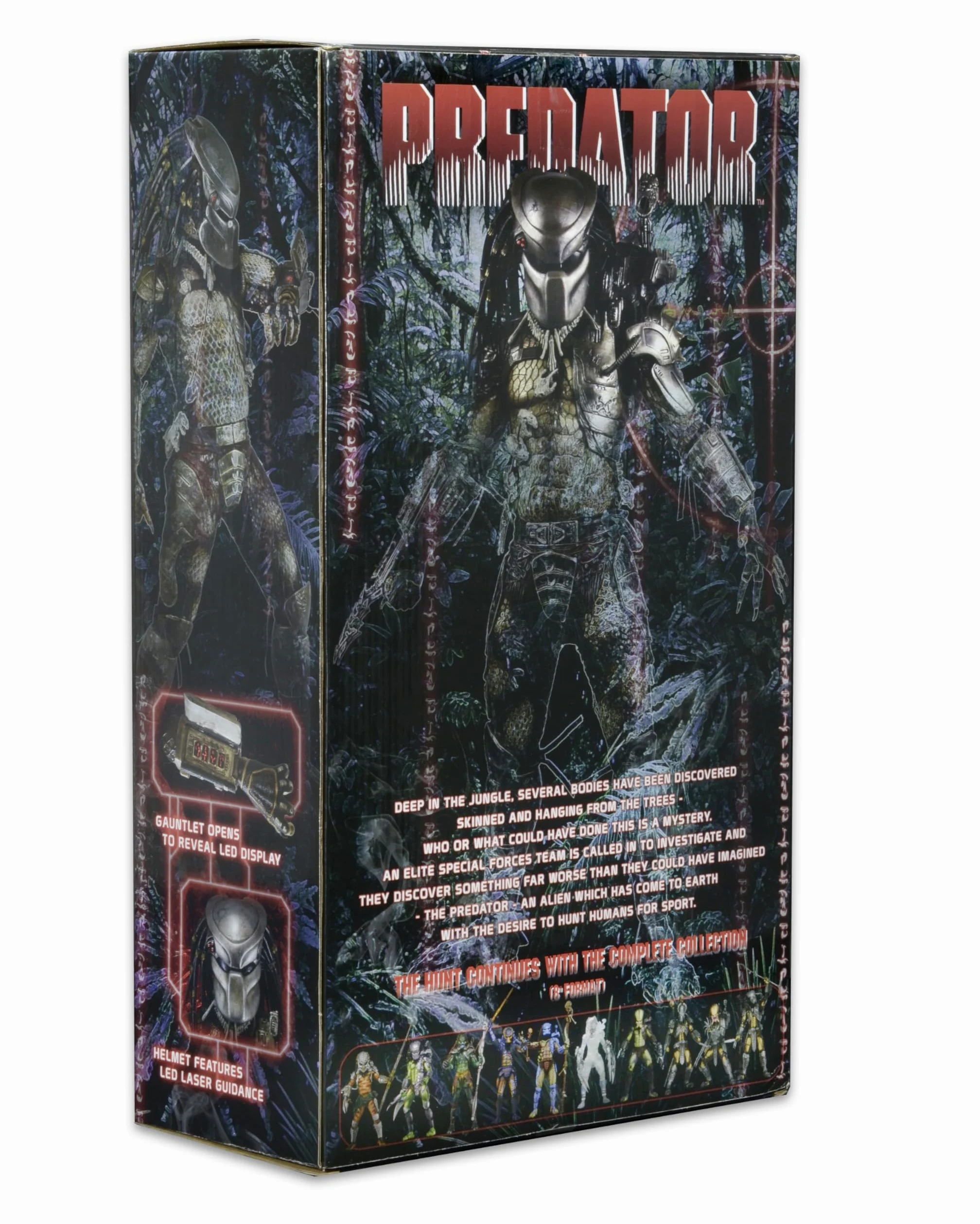 NECA - Jungle Hunter Predator con luz, Figura de 45 cm, Predator (NEC0NC51527)
