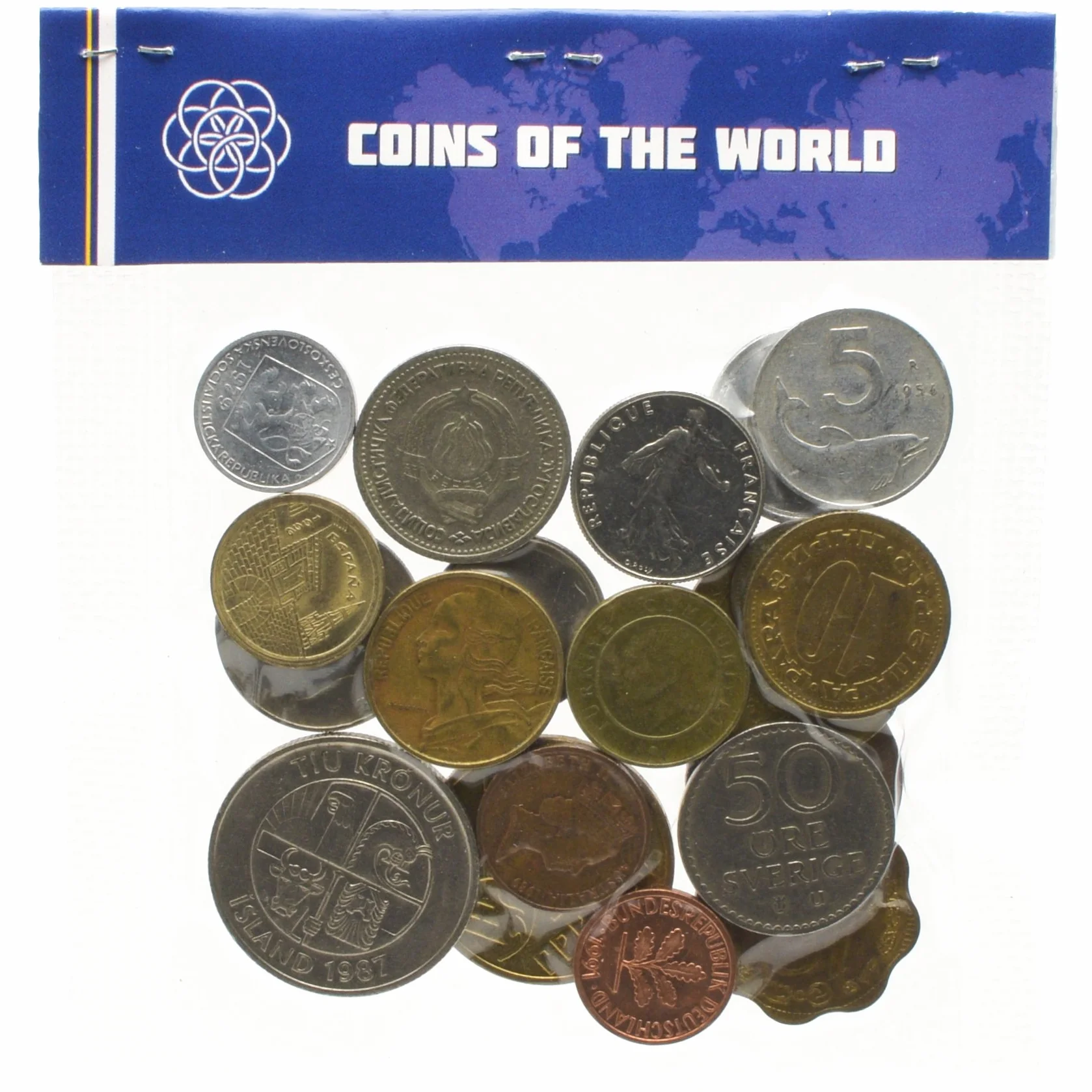 Conjunto de Dinero 20 Monedas extranjeras Diferentes colección de Toda la Europa. Monedas de colección, Monedas Antiguas para su álbum de Moneda, Banco de Moneda o los titulares de la Moneda