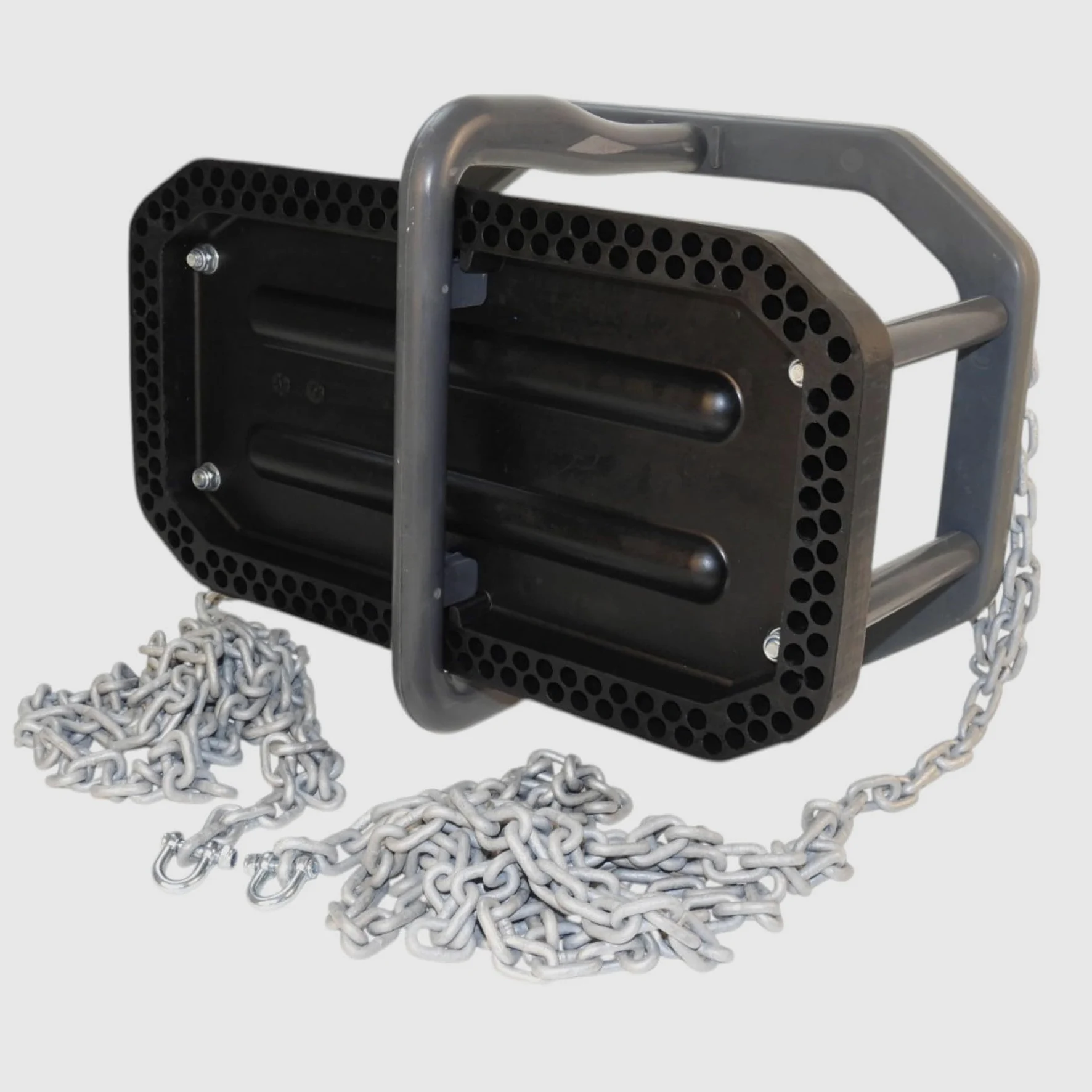 Columpio de bebé de goma con cadenas de 3 m – columpio para bebés, asiento para niños pequeños hasta 36 meses, columpio para niños con inserción de aluminio y eslabones, soporta hasta 100 kg, columpio