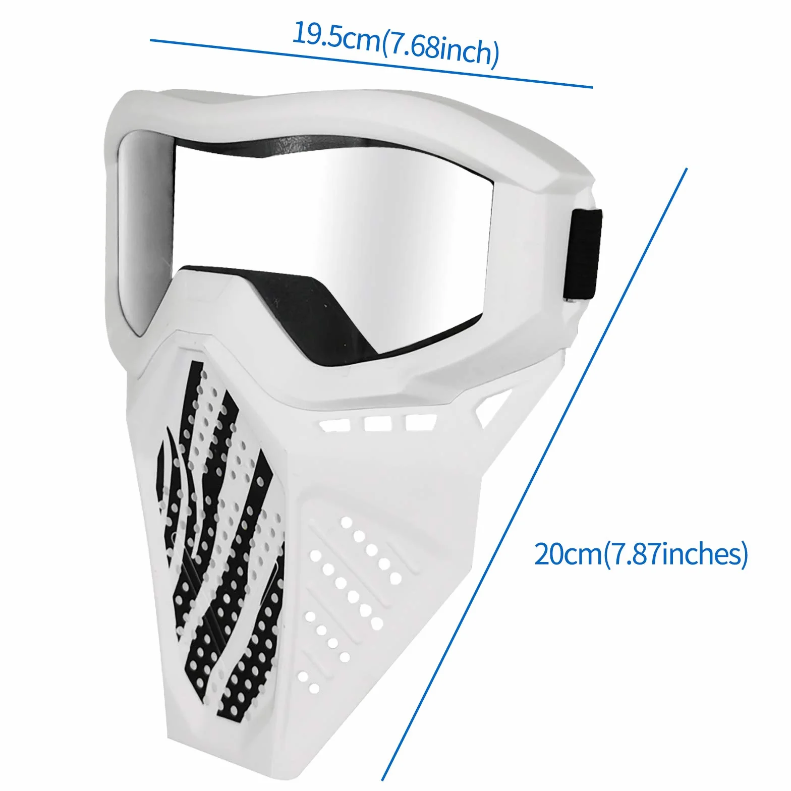 Toyer Mascarillas Tácticas Compatibles con Nerf Rival 2 Paquete Blanco y Negro