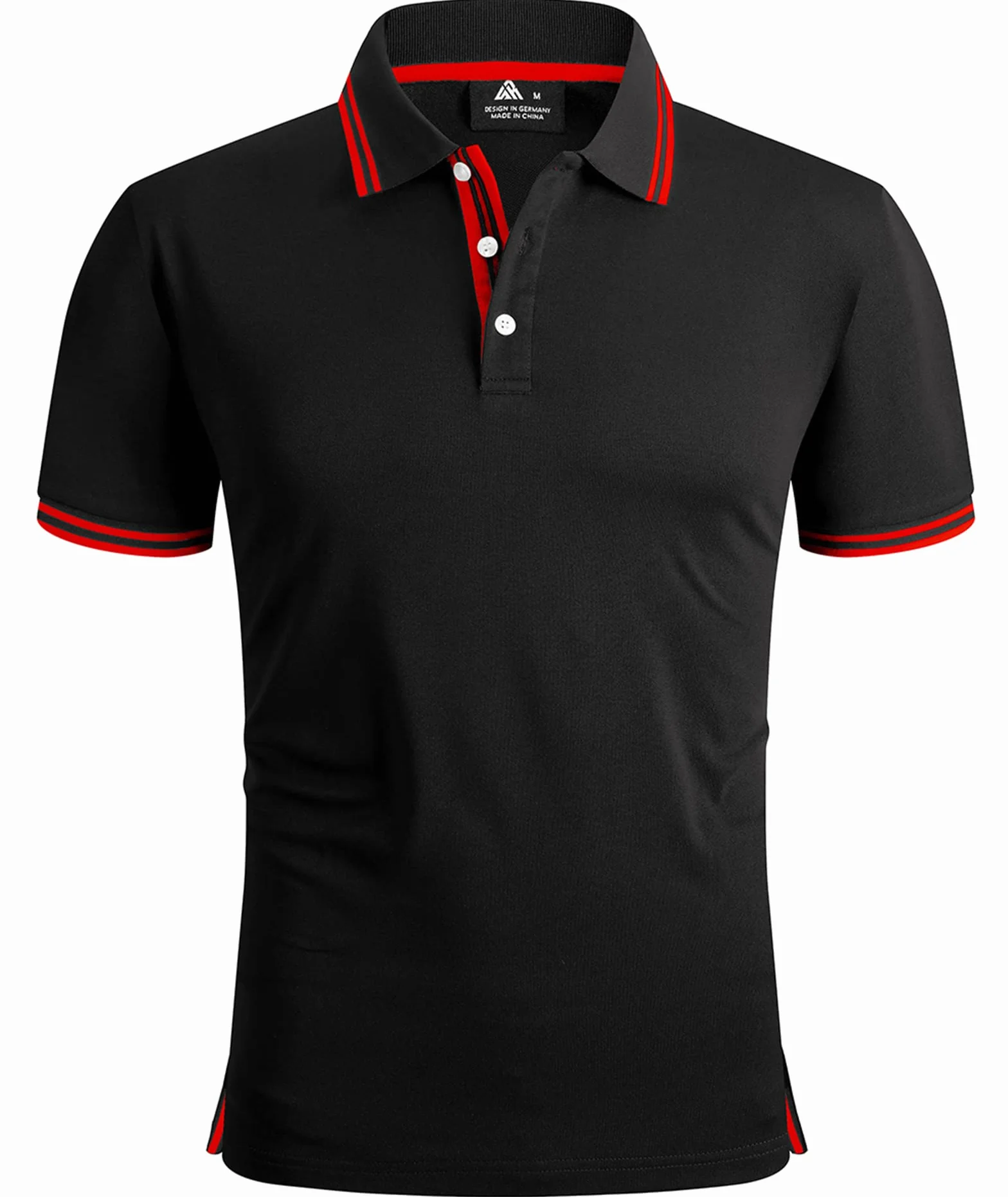 Geeksport Polos Hombre Manga Corta Tenis Regular Fit Camiseta Deporte Secado Rápido Transpirable Polo Verano Golf
