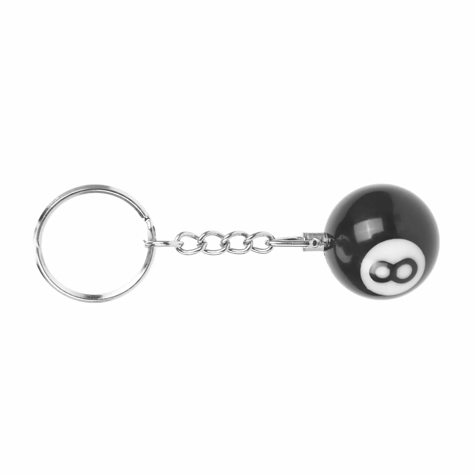 Anillo de Llave Bola de Billar Numero 8 Felicidad