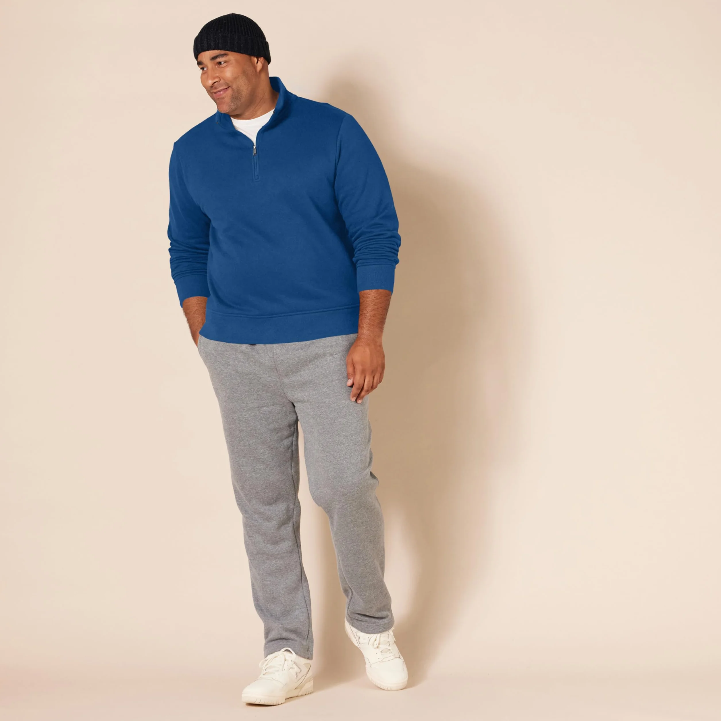 Amazon Essentials Sudadera Hombre Forro Polar Manga Larga Cierre Un Cuarto