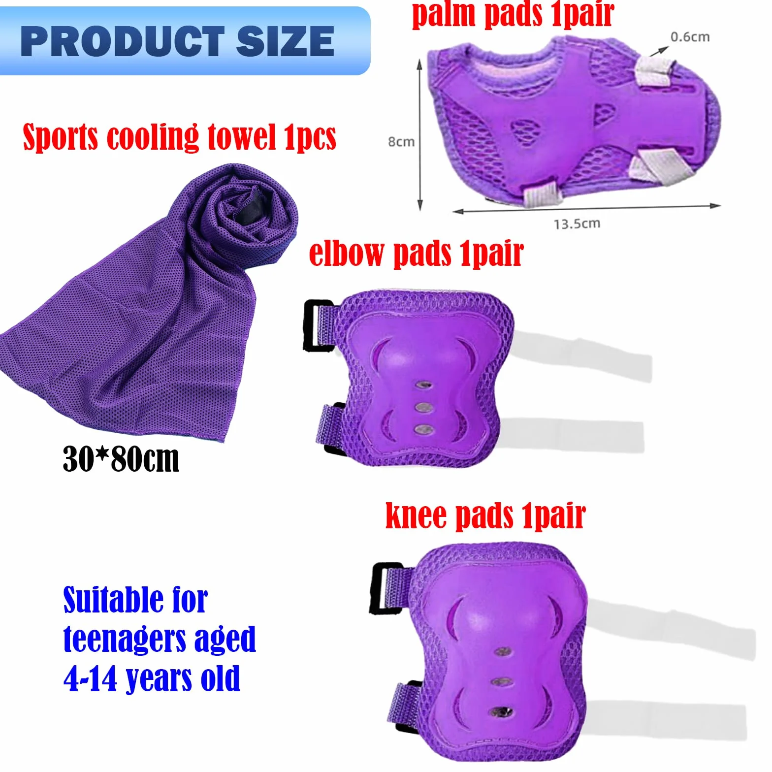JSTHHTT Set 6 Piezas Protecciones Patines Niño Niña Rodilleras Coderas Muñequeras