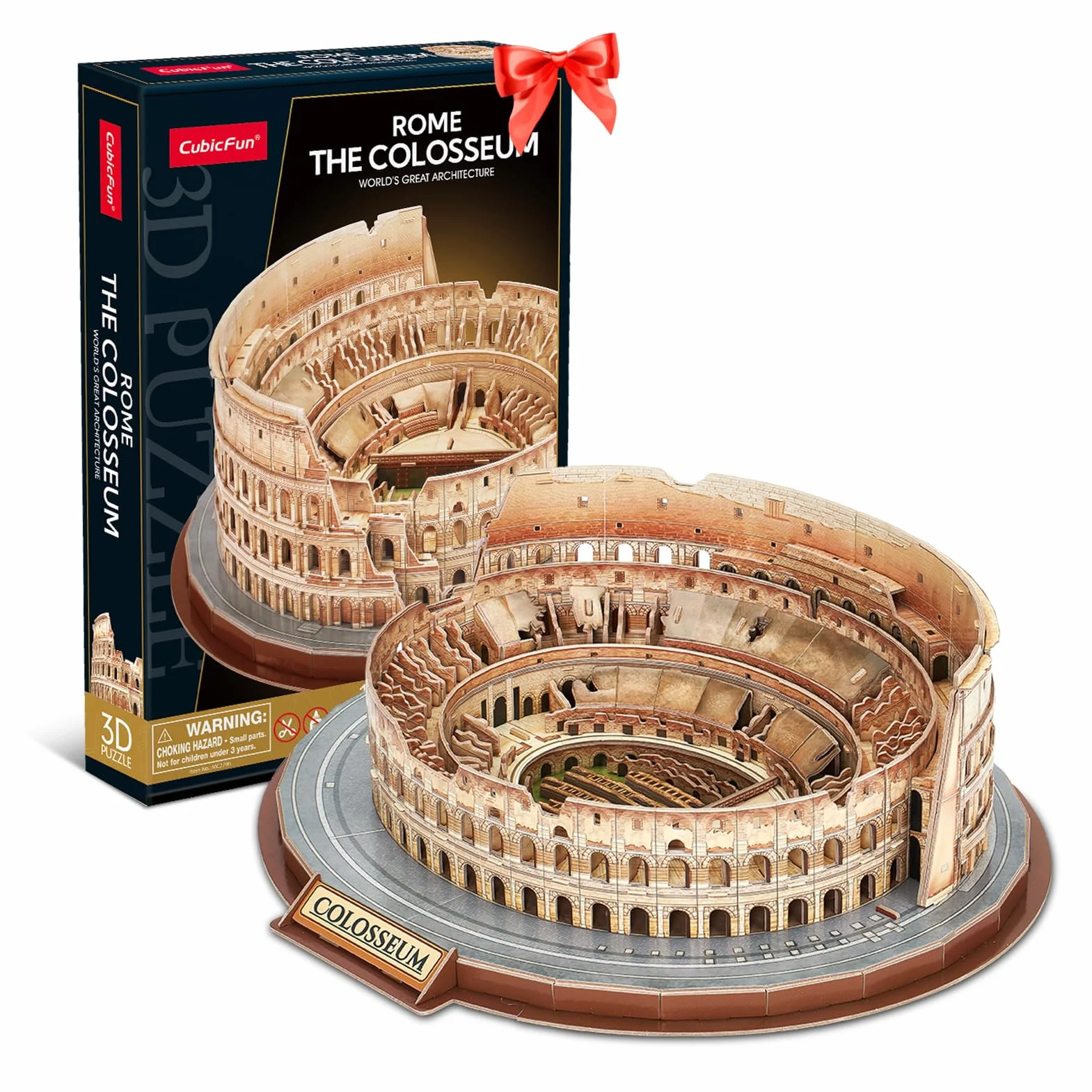 CubicFun Puzzle 3D Coliseo Roma Maqueta Edificio Kits Construcción 163 Piezas