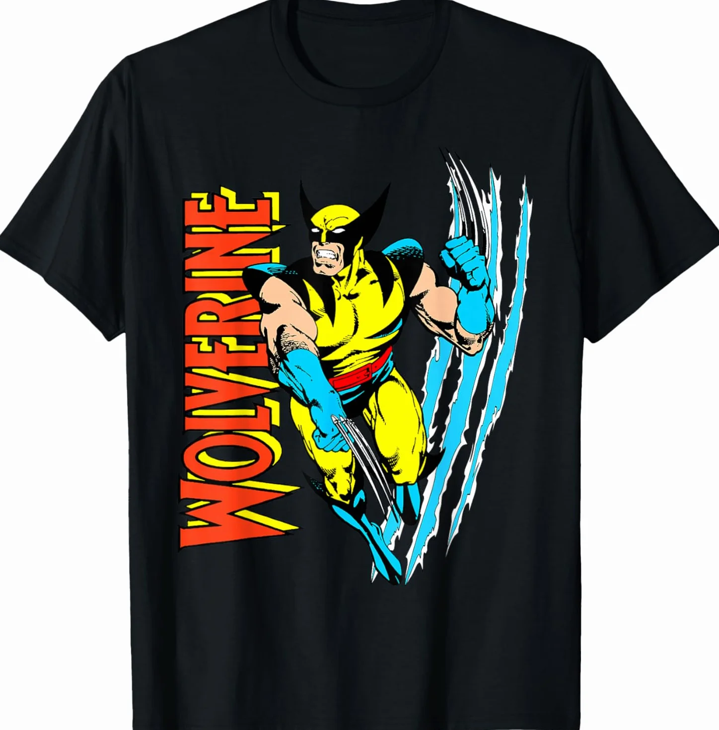 Marvel X-Men Wolverine Vintage Claw Slice Camiseta