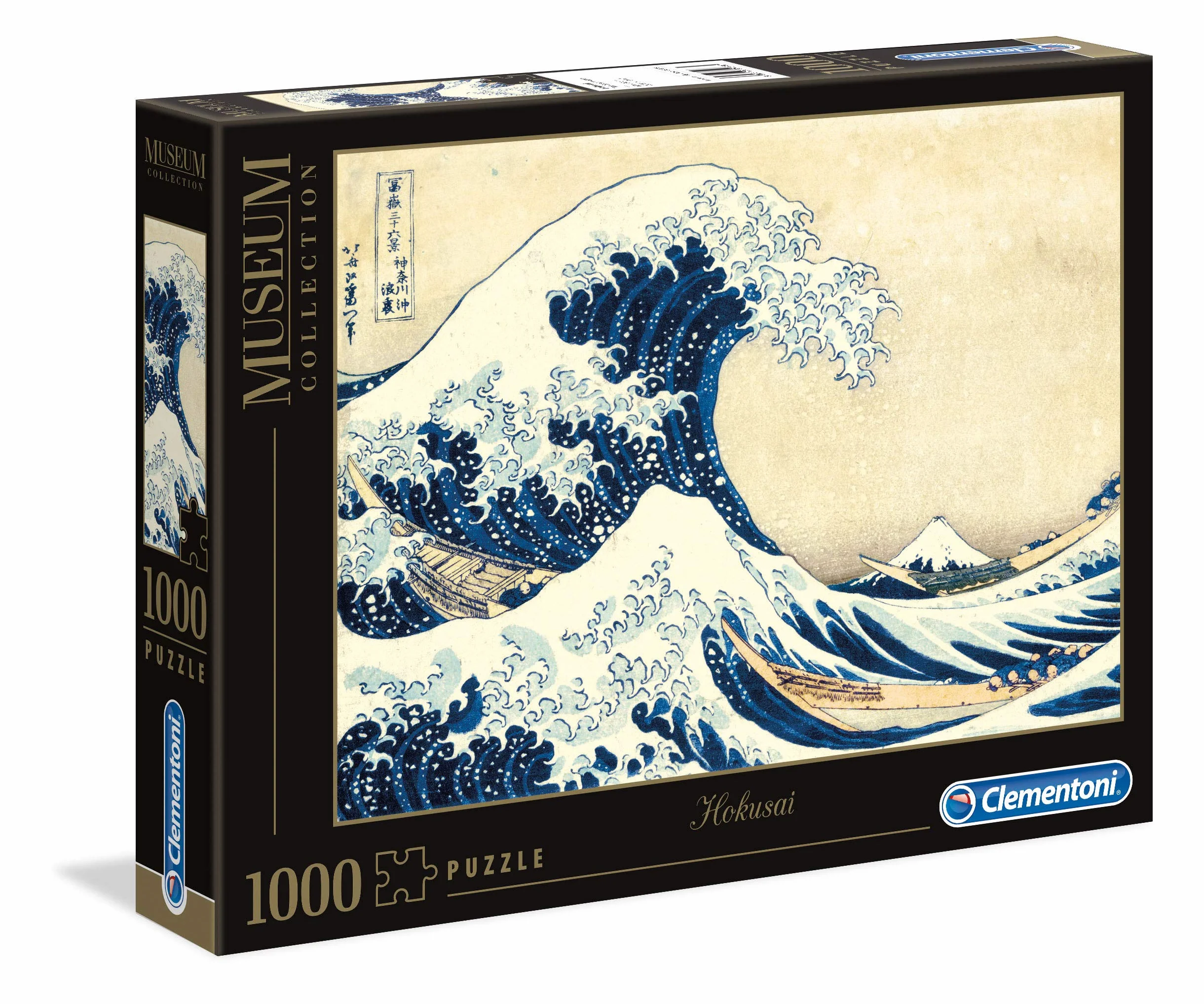 Clementoni Puzzle 1000 Piezas Cuadro La Gran Ola, Hokusai, Colección Museos, Puzzle Adulto (39378), Multicolor