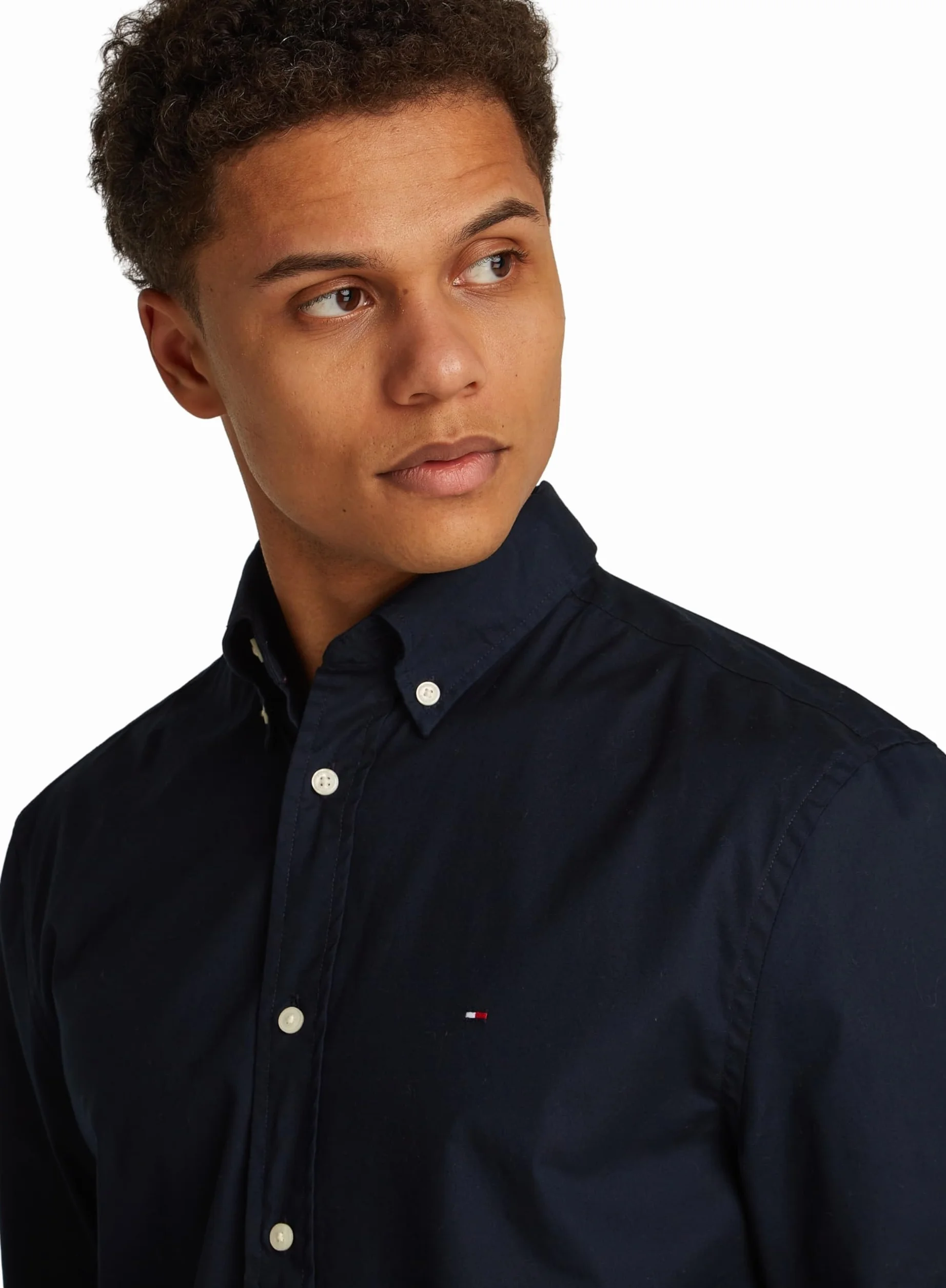 Tommy Hilfiger Camisa Hombre Flex Poplin Regular Fit