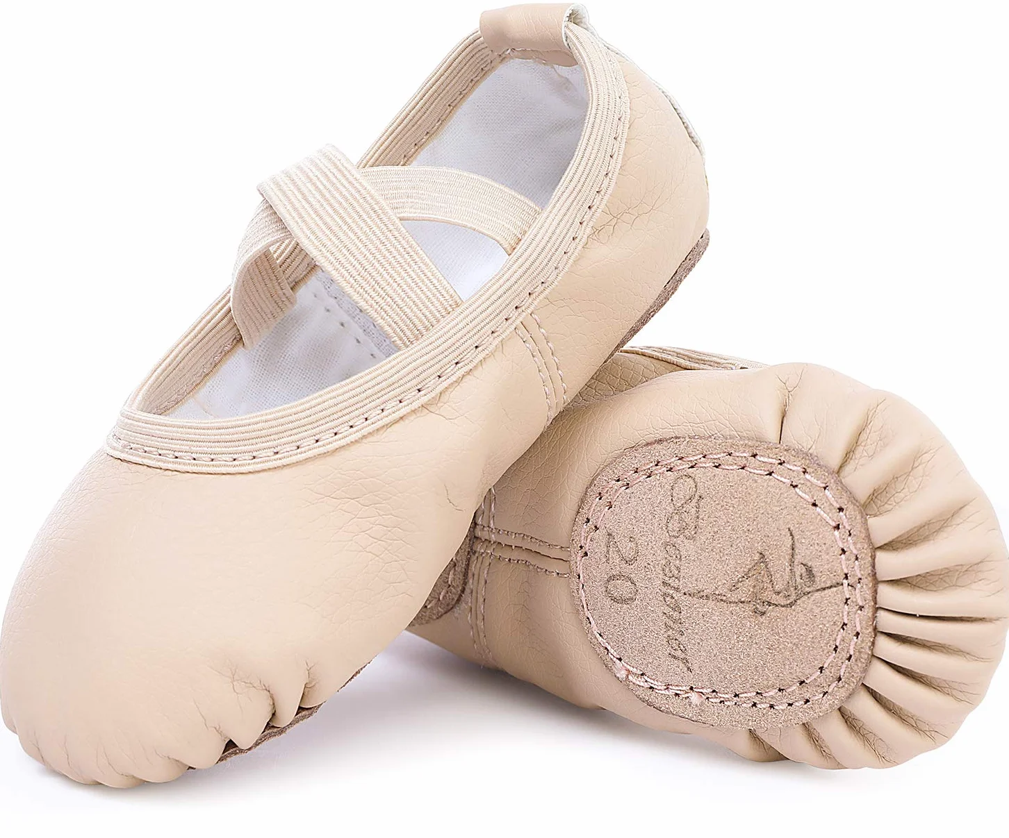 Zapatillas de Danza Cuero Media Punta Ballet para Niña Mujer