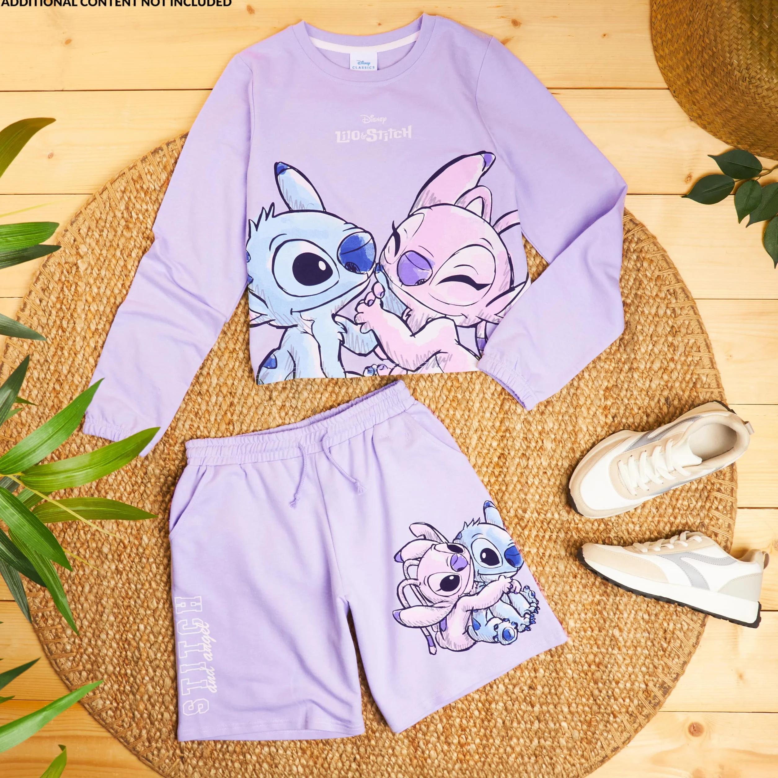 Disney Stitch Chandal Niña Conjunto Sudadera y Pantalon 2 Piezas Ropa Deportiva Infantil