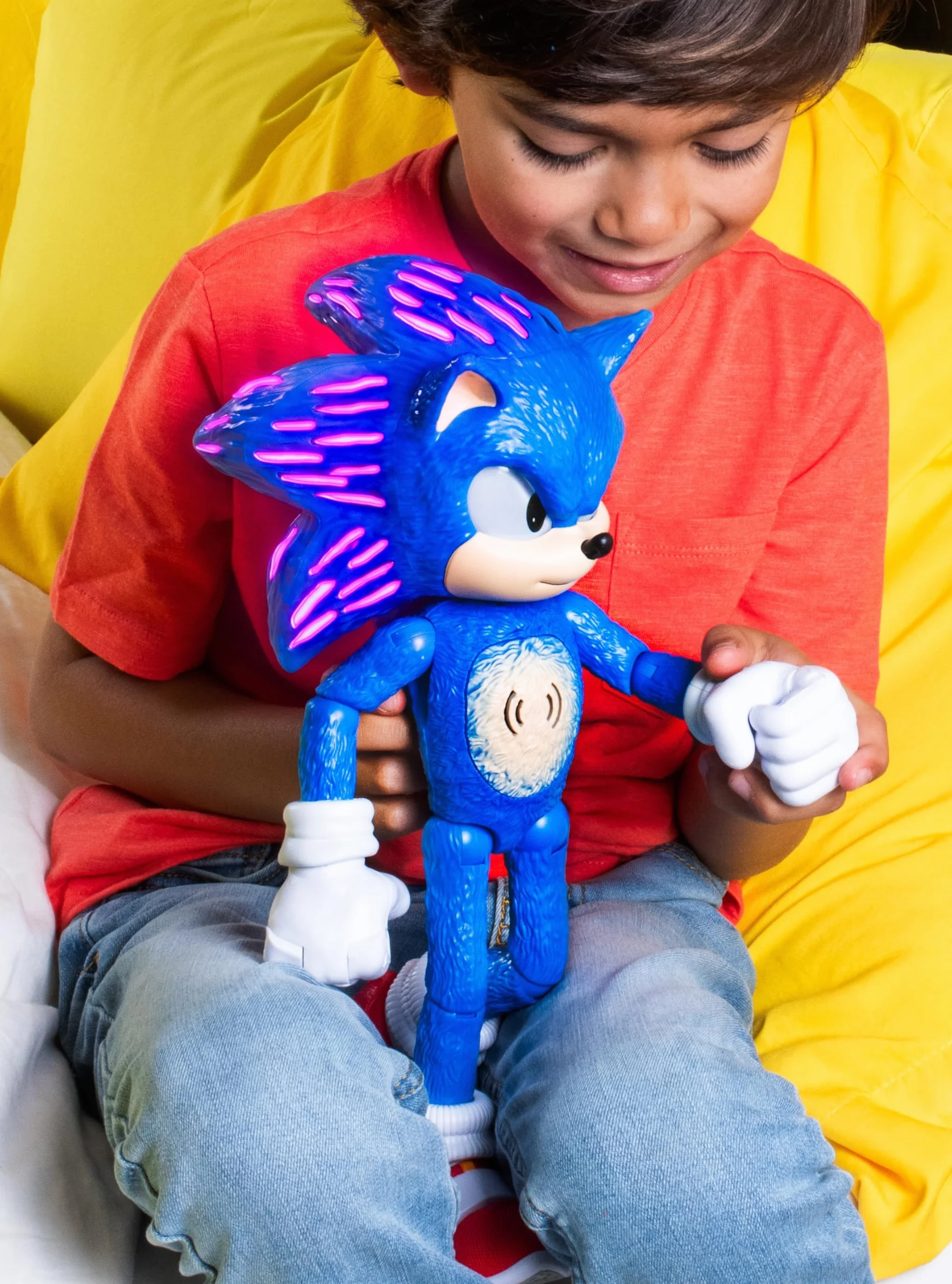 Sonic - Peluche Sonic con Funciones de 35 cm de Altura