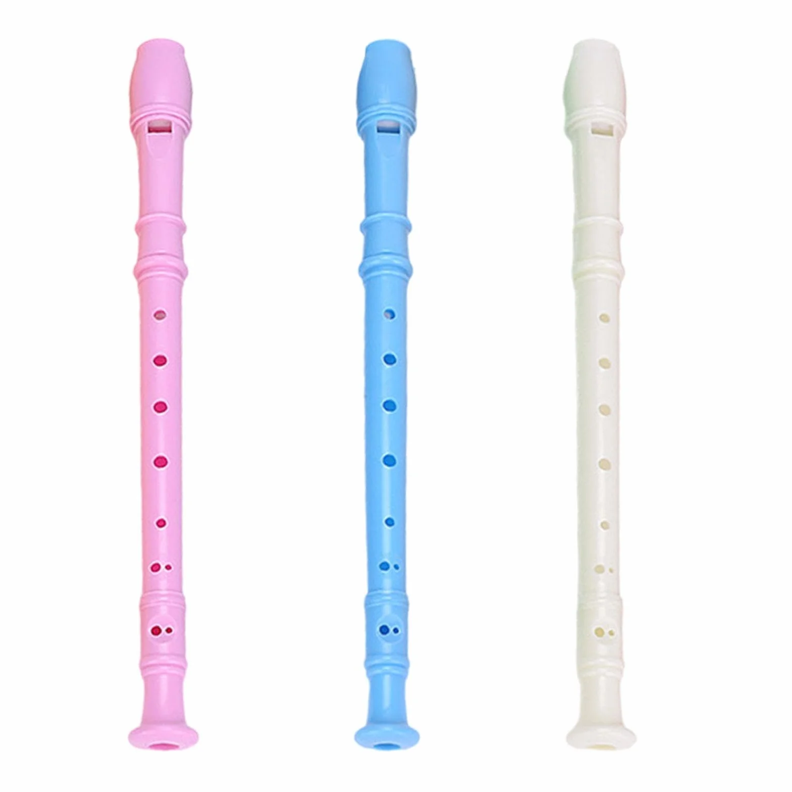 3 Piezas De Flautas De Plástico, Tocando Instrumentos Musicales, Equipos Musicales De Educación Temprana, Práctica De Flauta Infantil Y Juguetes Para Niños.