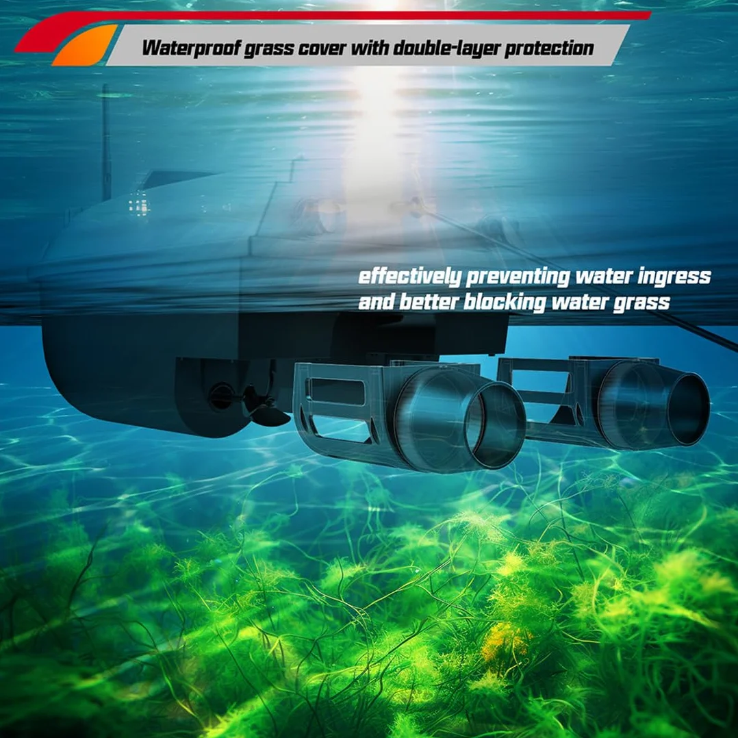 Barco de pesca RC con cebo, V030 12 V 2.4 G, barco de pesca RC de alta velocidad con posicionamiento GPS, control remoto de 800 m, 180 puntos de referencia GPS, carga útil de 3 kg, retorno automátic