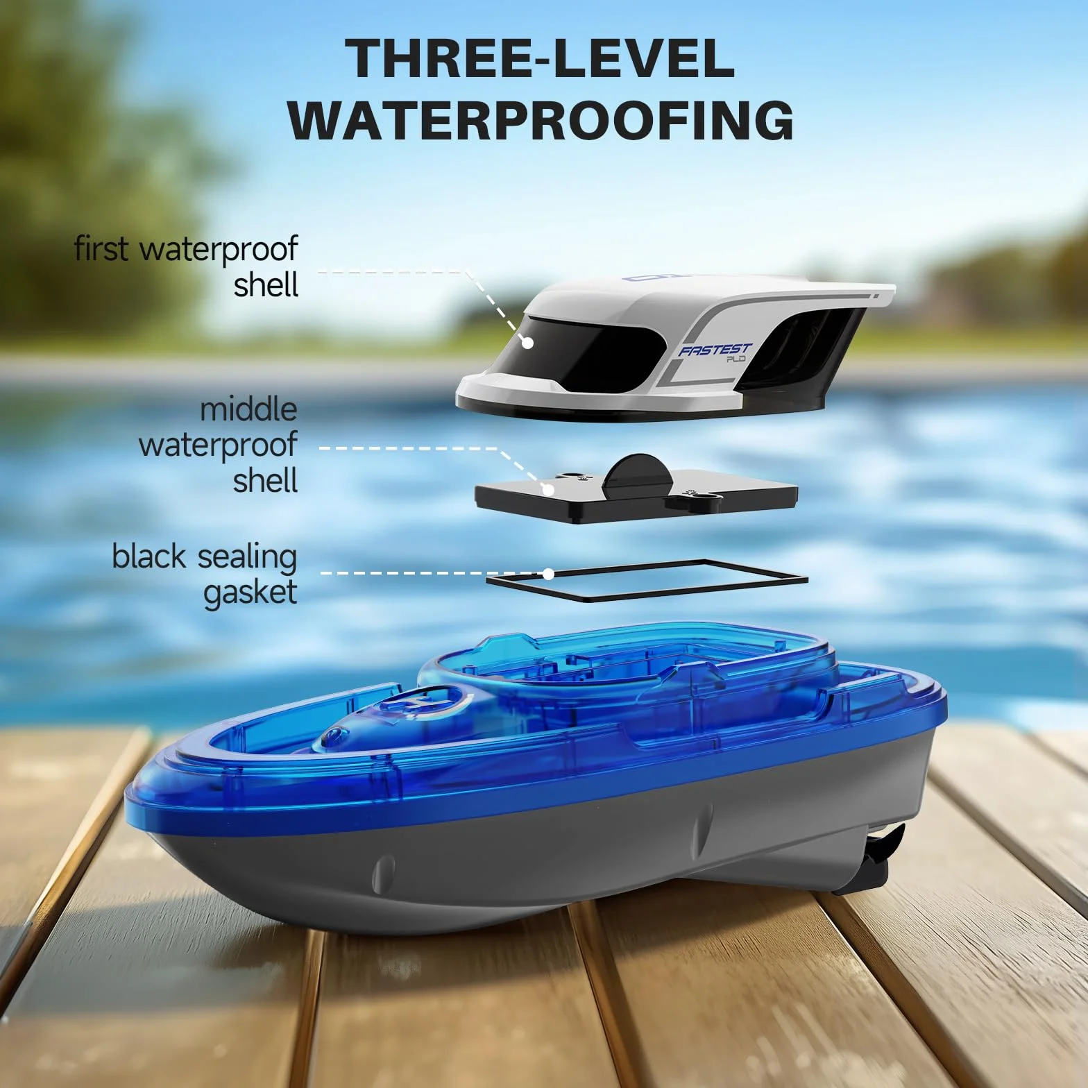 SYMA Juego de 2 botes teledirigidos para niños de 8 a 12 años, barcos de carreras RC con LED y spray de agua, 20 min por barco, 40 min en total, juguete para piscina y lago, regalo para niños y niñas
