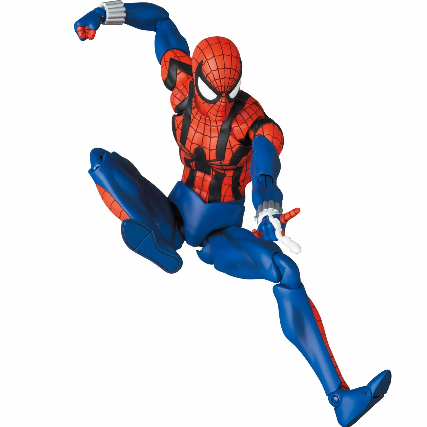 Medicom Toy Mafex No.143 Spider-Man (BEN REILLY) Figura de acción pintada de Spider-Man Ben Riley Comic, altura total aprox. 6,1 pulgadas (155 mm)