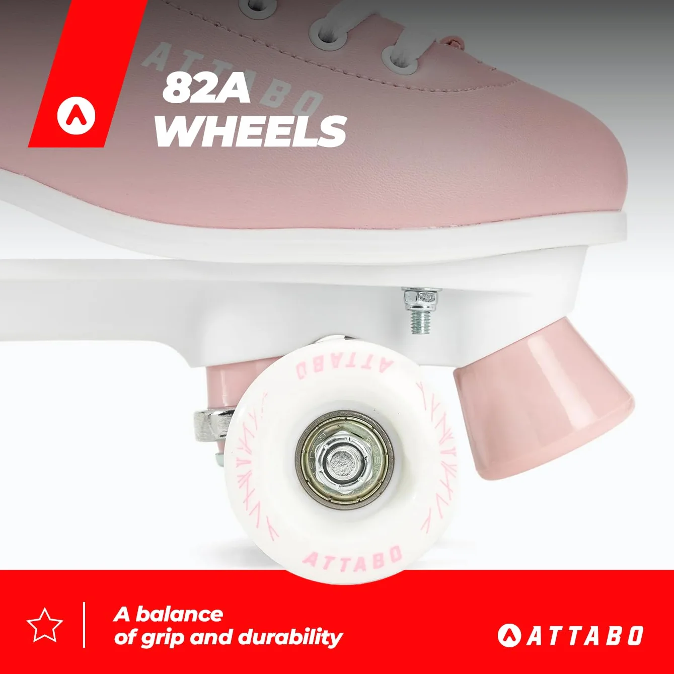 ATTABO Patines de Mujer Serena Talla 36-41 EU ABEC-3 Chasis de Aluminio Caña de Piel Ruedas 82A