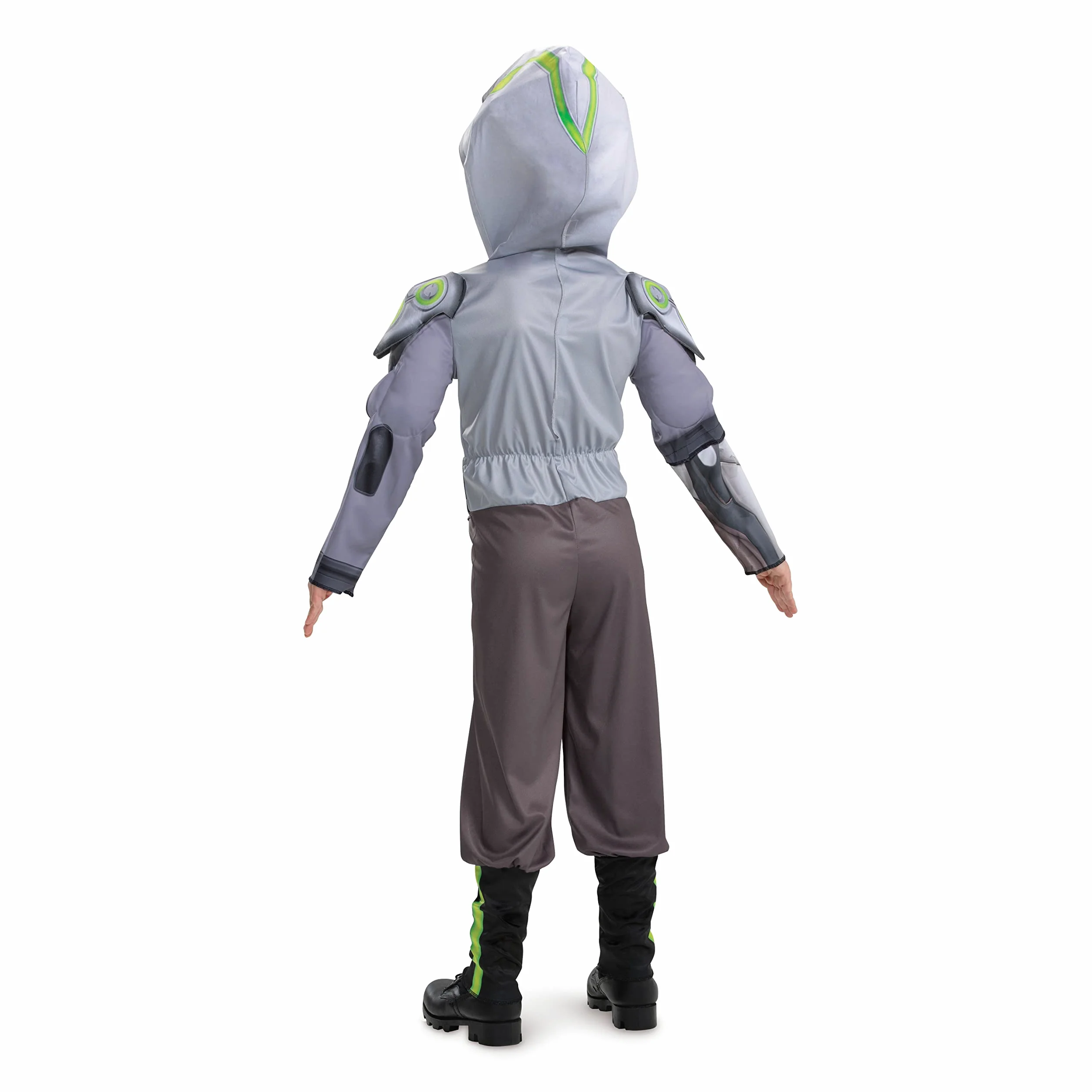 Disguise Disfraz Genji para niños, disfraz oficial de Overwatch con capucha y máscara, tamaño infantil de lujo DisfrazNiños
