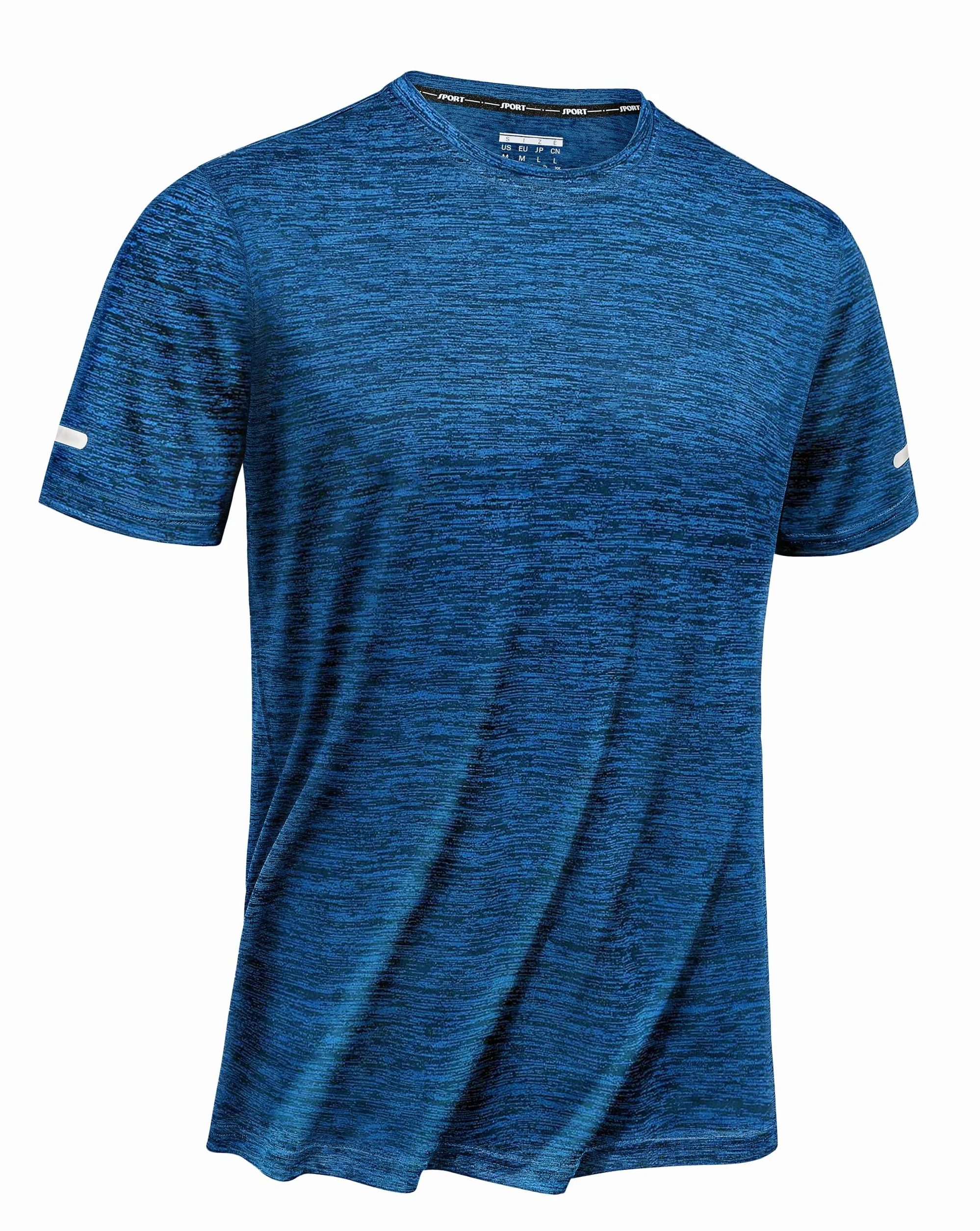 TACVASEN Camiseta de correr para hombre secado rápido manga corta cuello redondo verano deportes gimnasio
