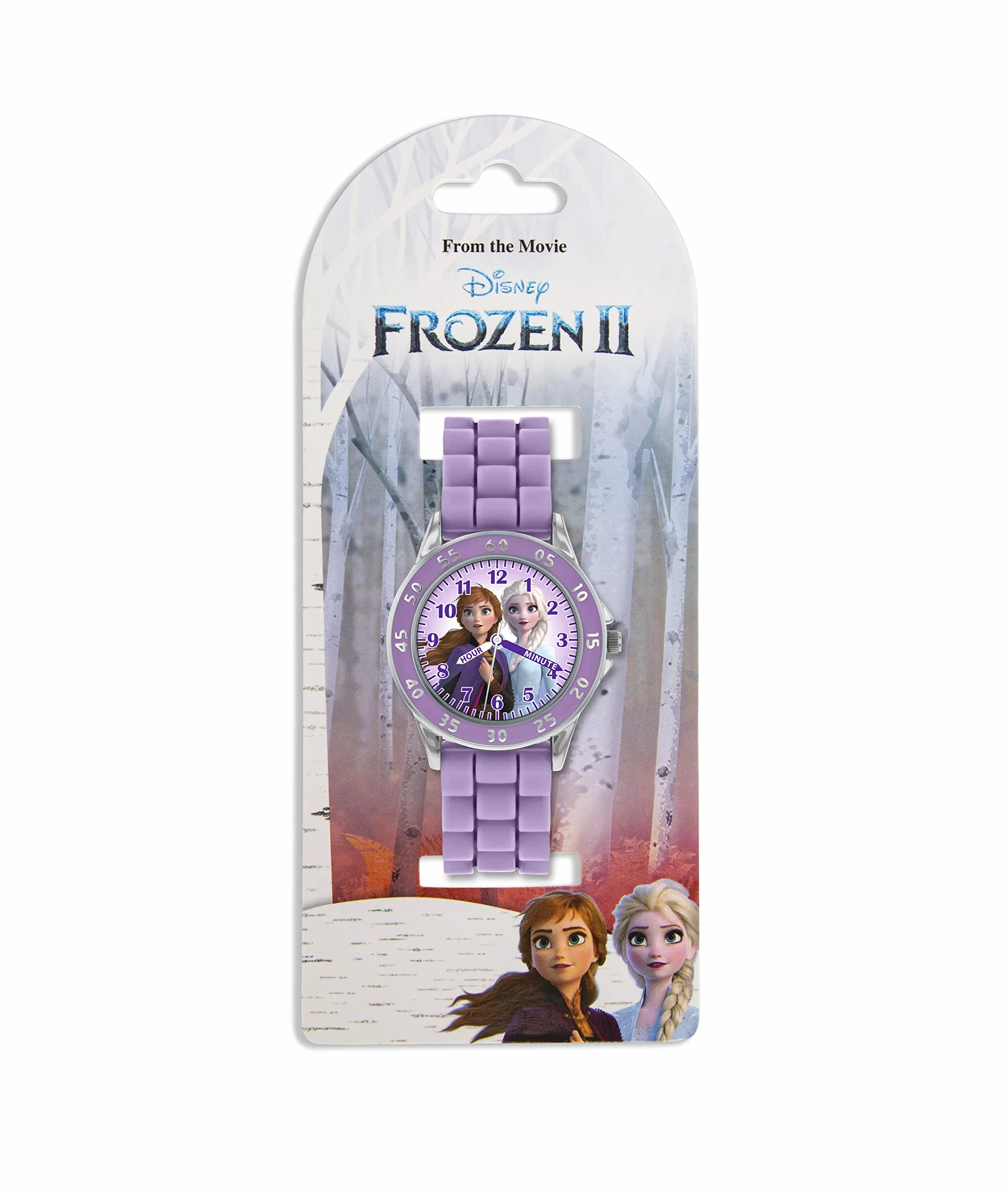 Disney Frozen FZN9505 Reloj Analógico de Cuarzo para Niña con Correa de Silicona