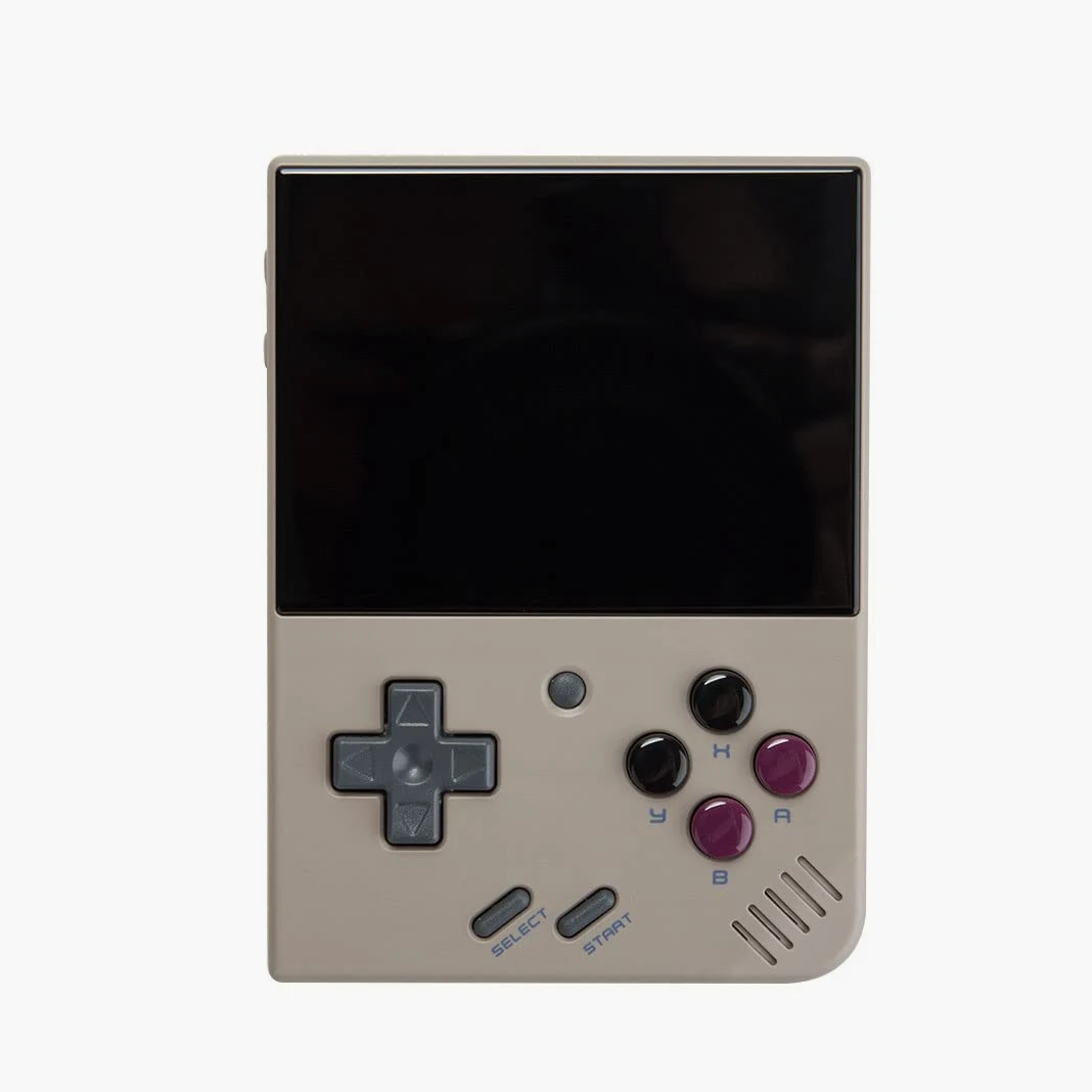 MM+ con tarjeta SD Surwish Onion OS, consola de juegos portátil Mini Plus + tarjeta SD Surwish Onion, juegos integrados, consola de juegos Cortex-A7 CPU de 3.5 pulgadas, 256 G, gris