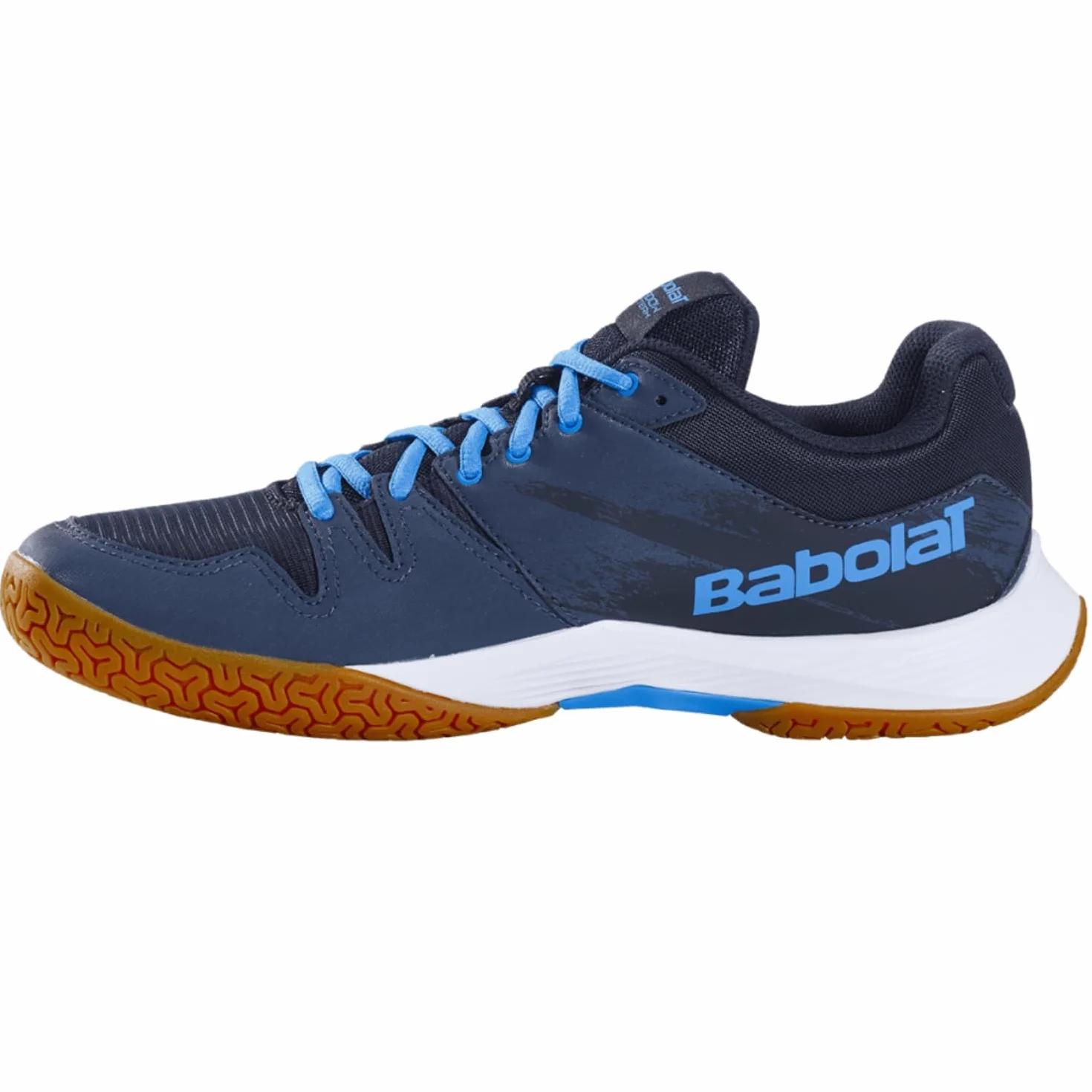 Babolat Shadow Team 2 Zapatillas de bádminton para hombre, negro y gris, amortiguación dinámica, transpirables
